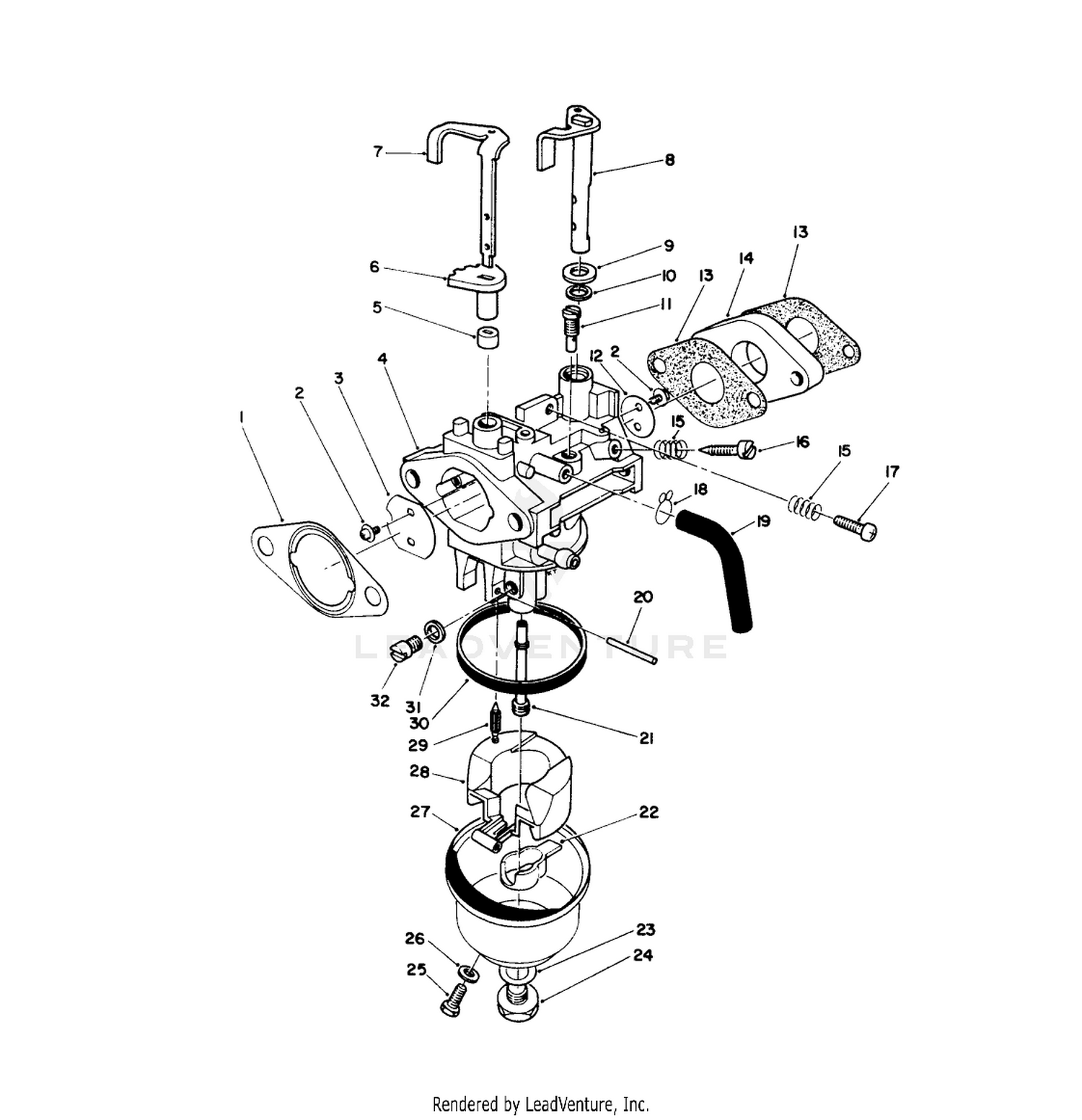 Carburetor Assembly (model No. Vmk9-5)