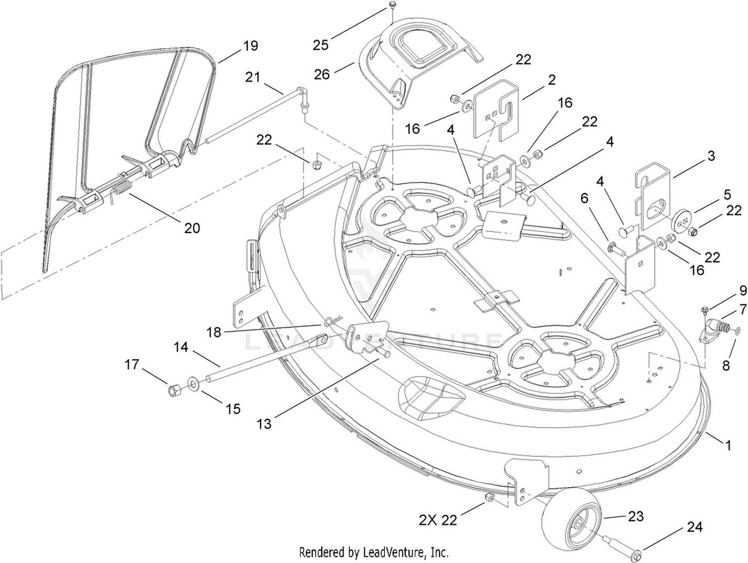 42 Inch Deck Assembly