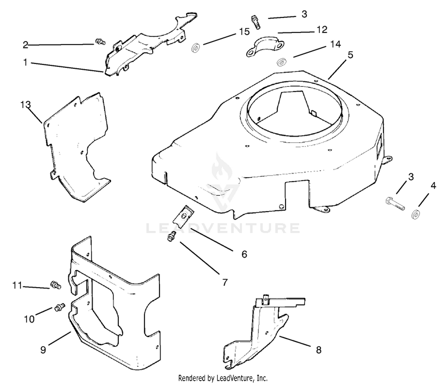 Blower Housing  Baffles