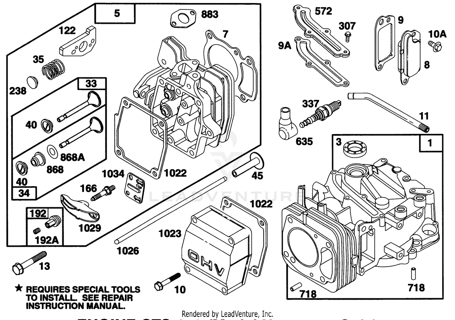 Engine Gts 150 (model No. 20466 Only)(model No. 97777-0311-A1)