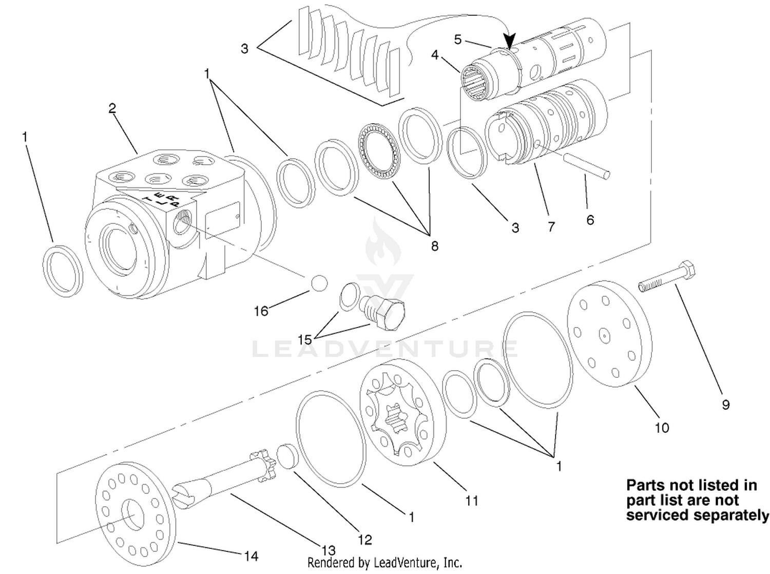 Steering Control Valve Assembly No. 93-5165
