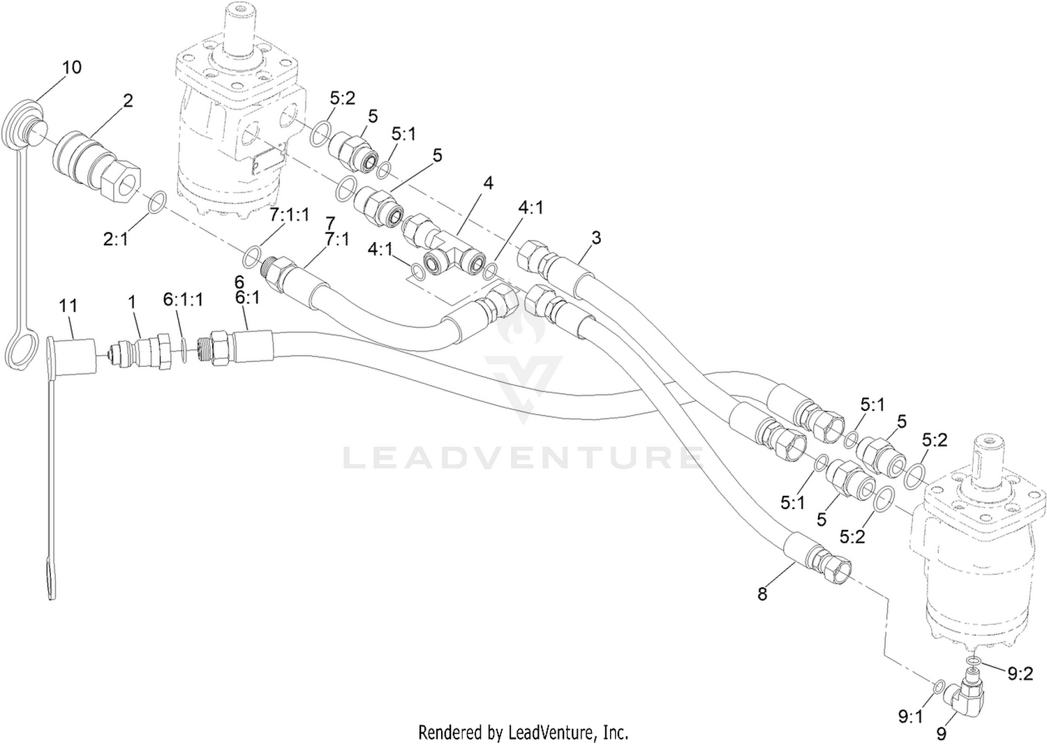 Hydraulic Hose and Fitting Assembly