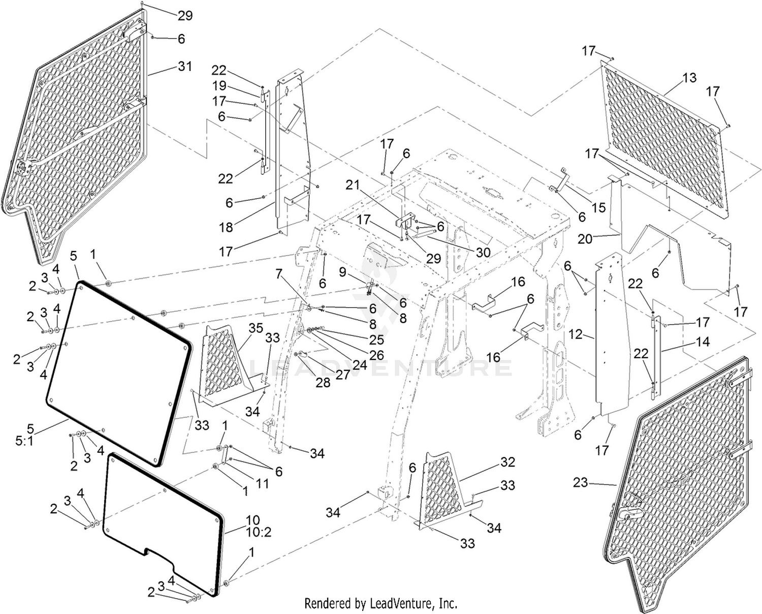 Safety and Security Cage Assembly