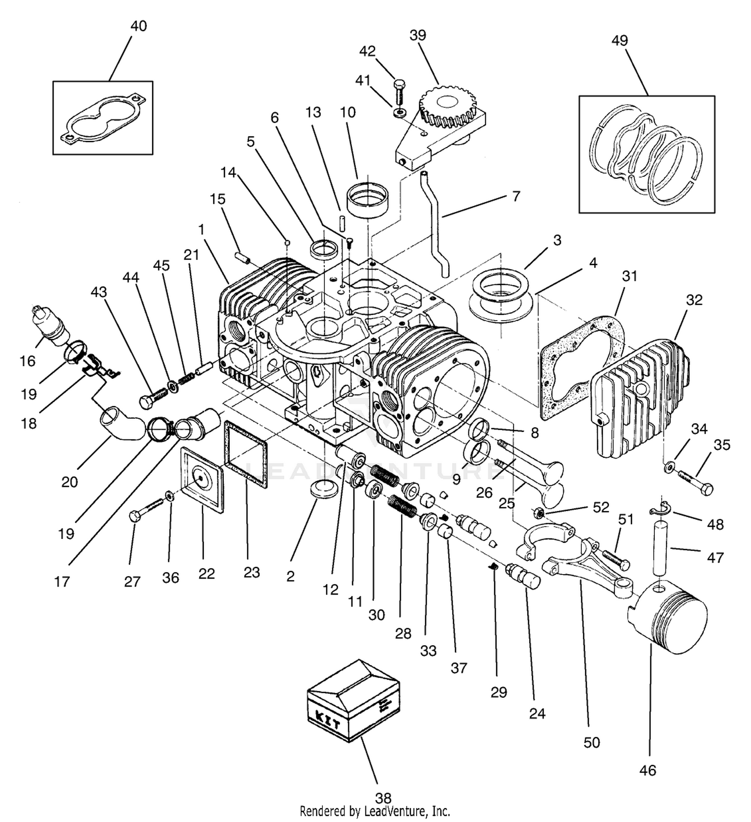 Engine Cylinder Block Assembly