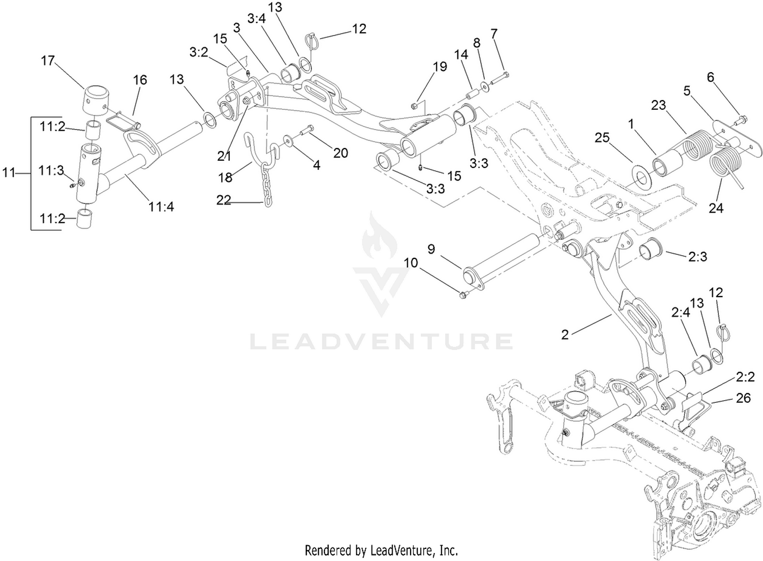 Rear Lift Arm Assembly