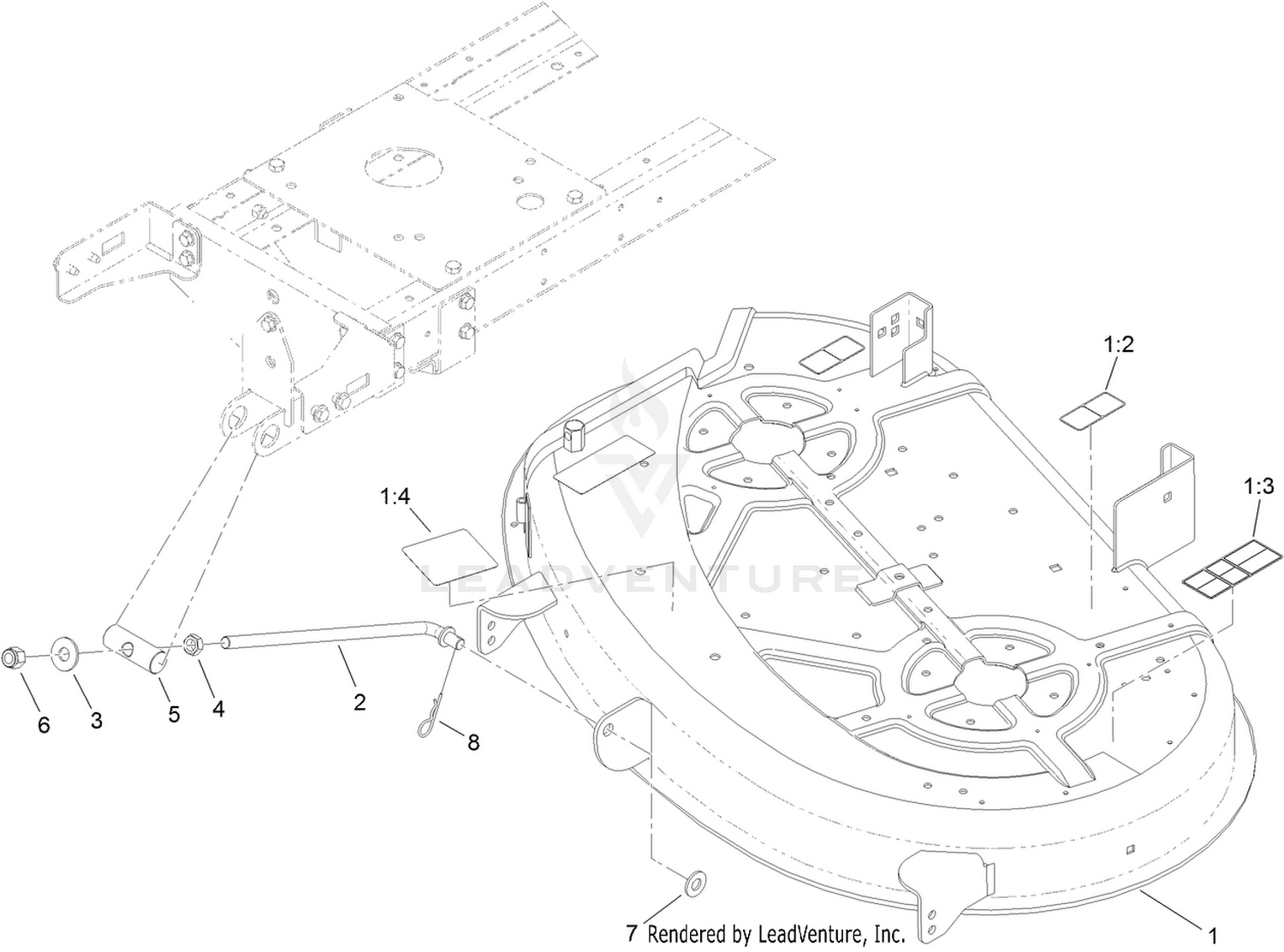 38 Inch Deck Assembly