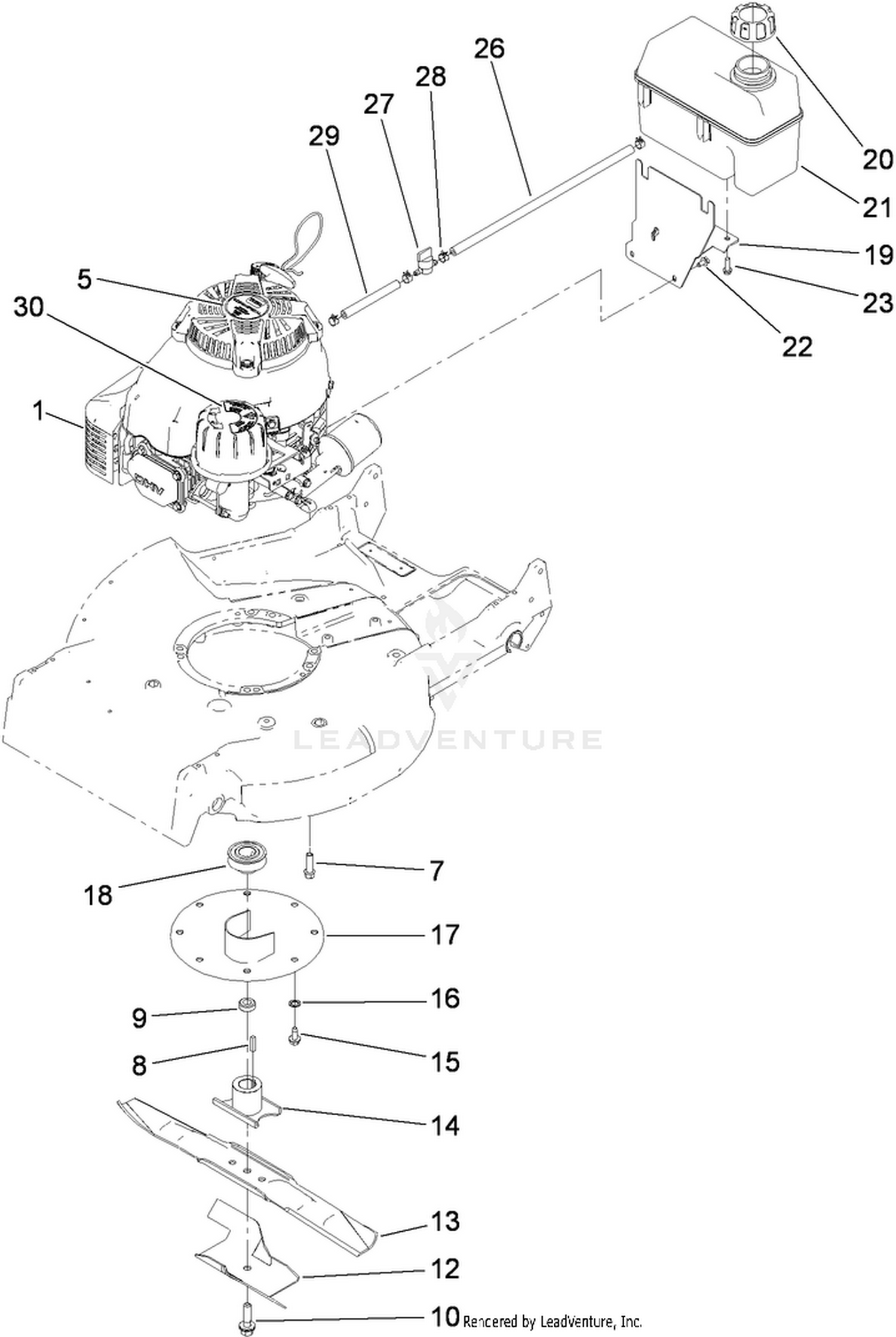 Engine and Blade Assembly