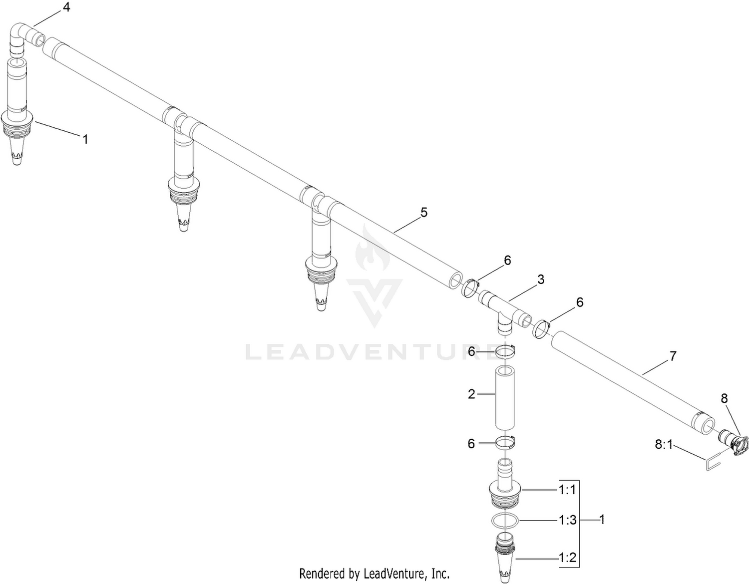 Agitation Hose Assembly No. 132-4309