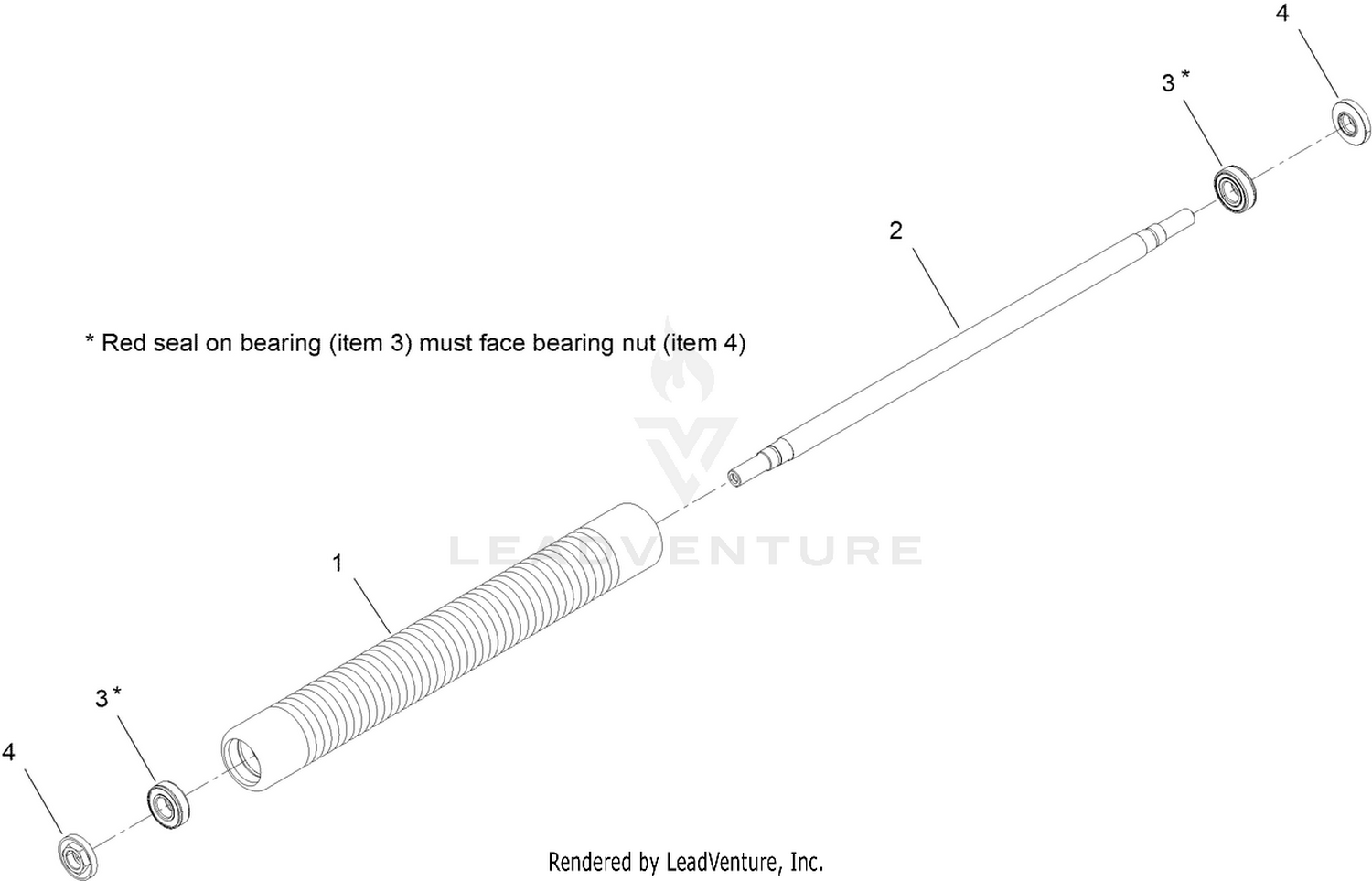 Extended Lace Narrow Wiehle Roller Assembly
