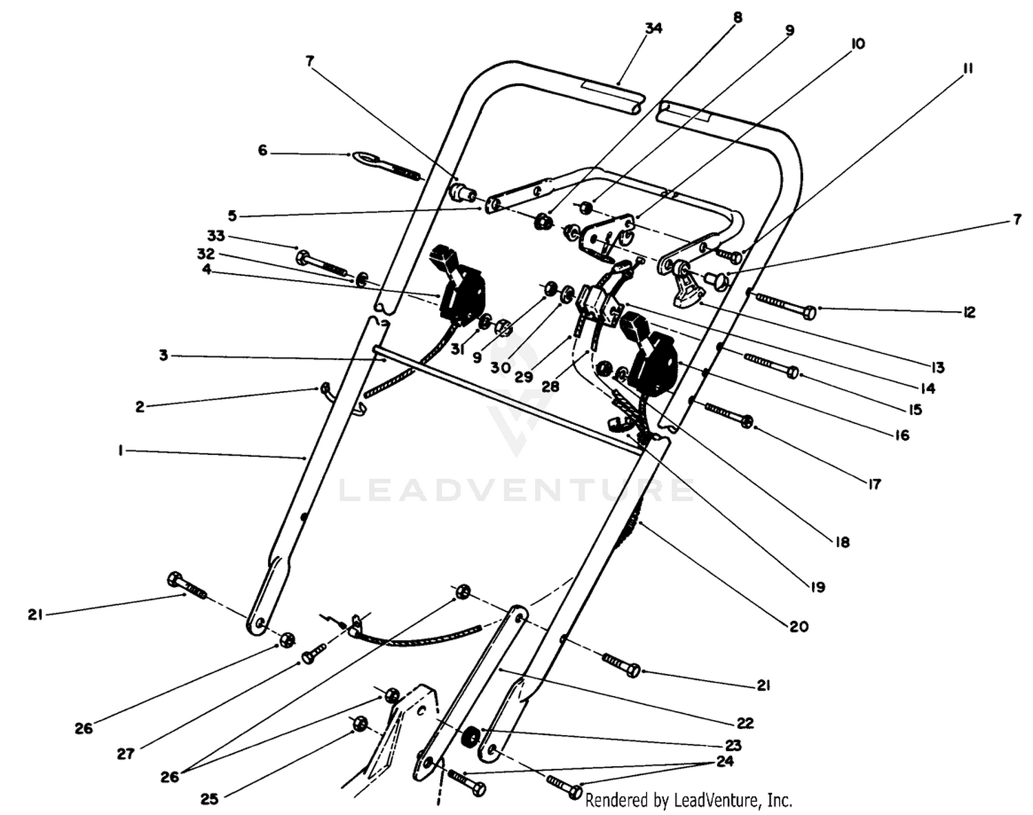 Handle  Traction Control Assembly