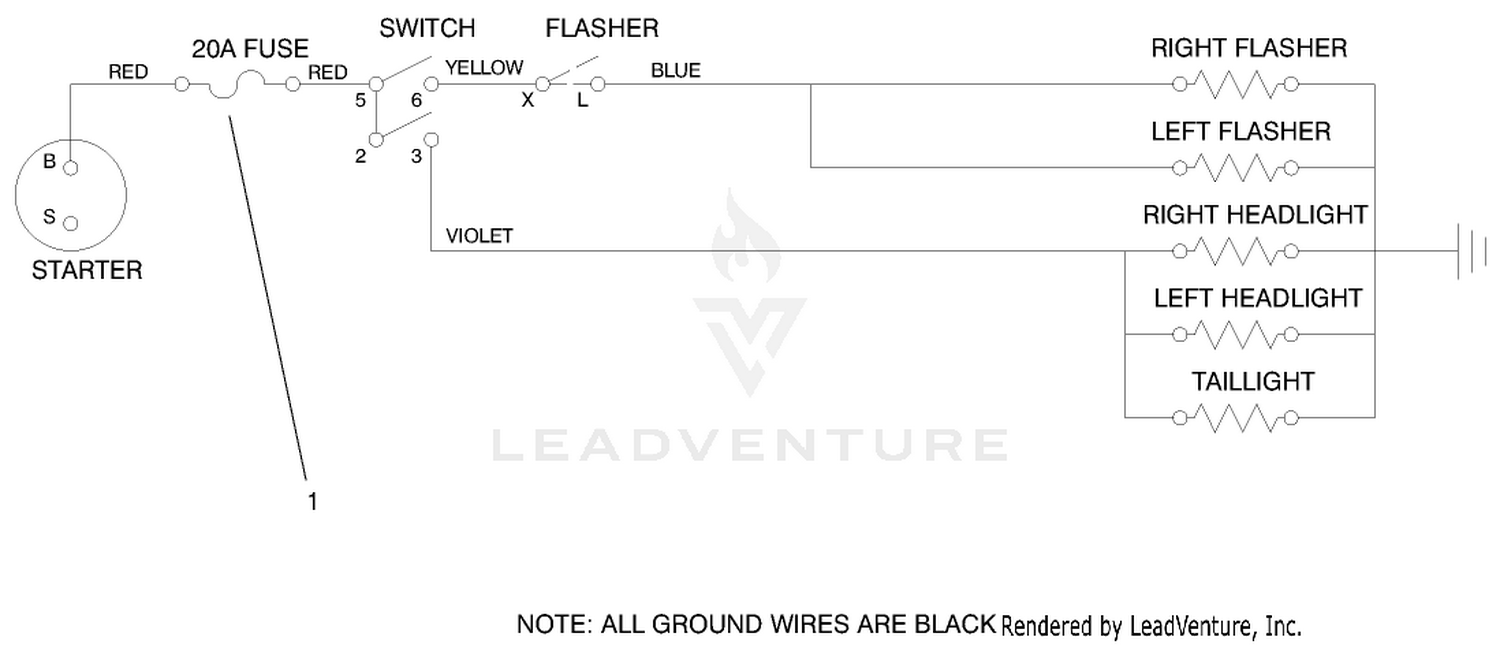 Road Light Kit Electrical Schematic
