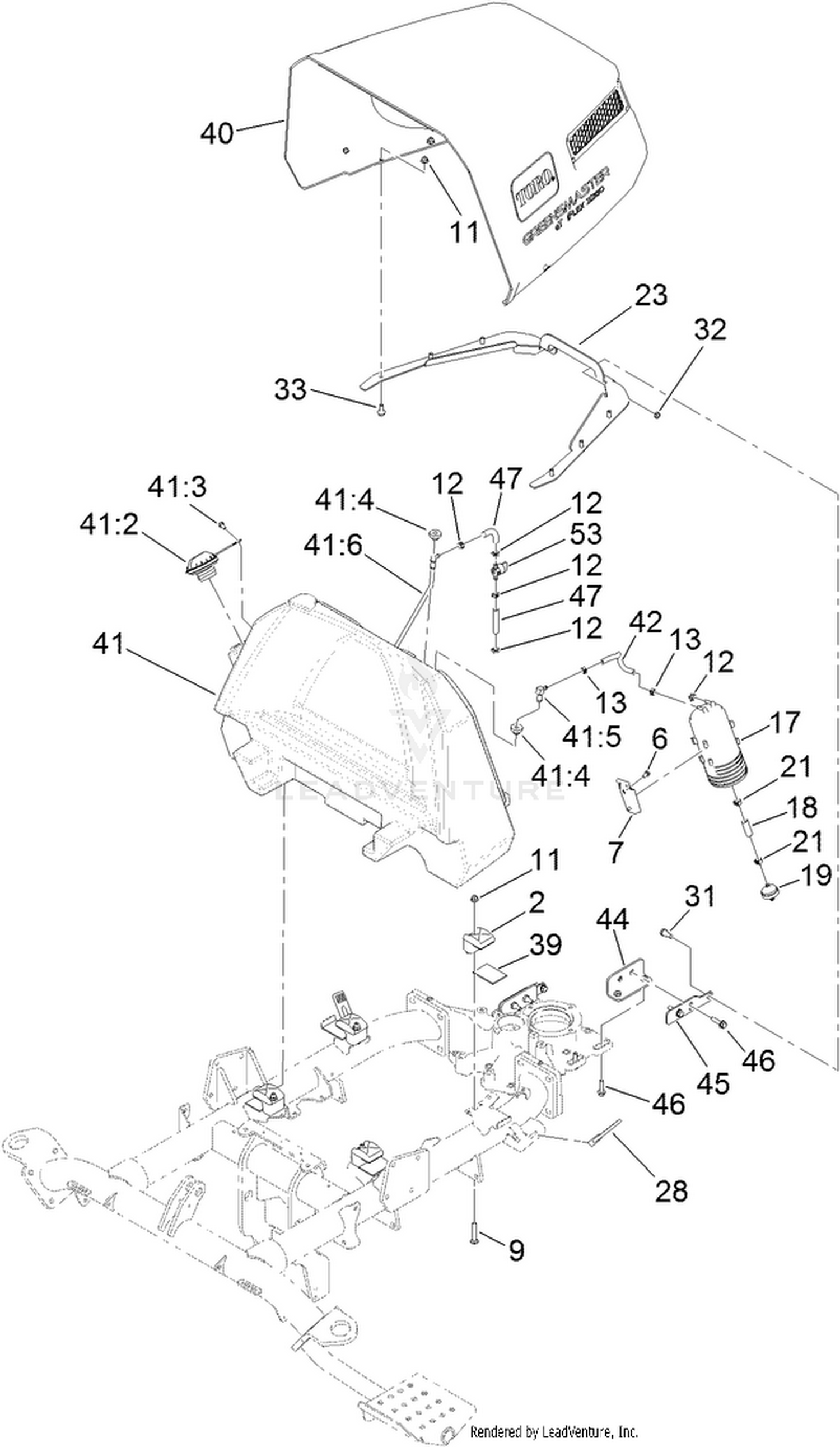 Fuel Tank and Hood Assembly