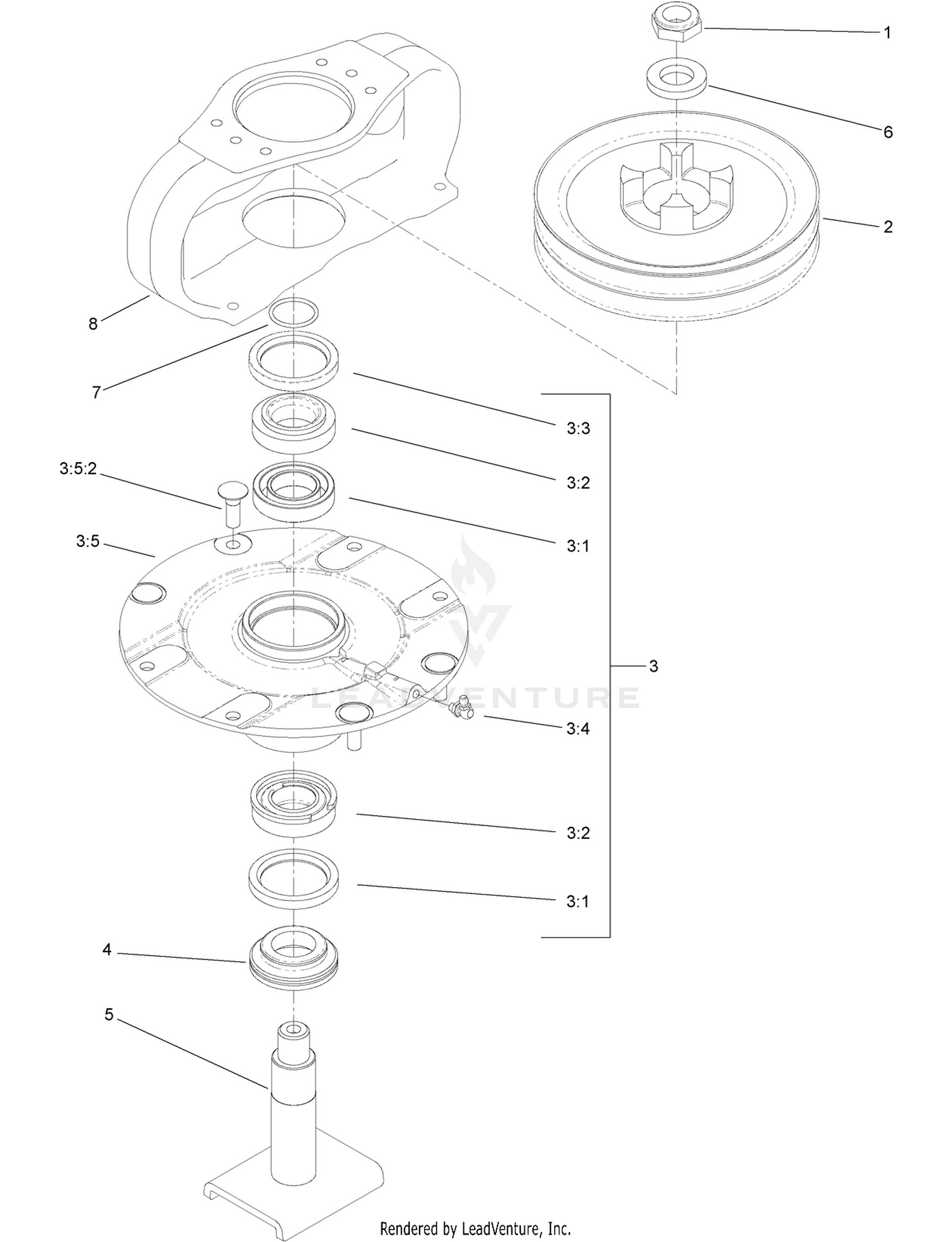 Double Driven Spindle Assembly No. 119-5298