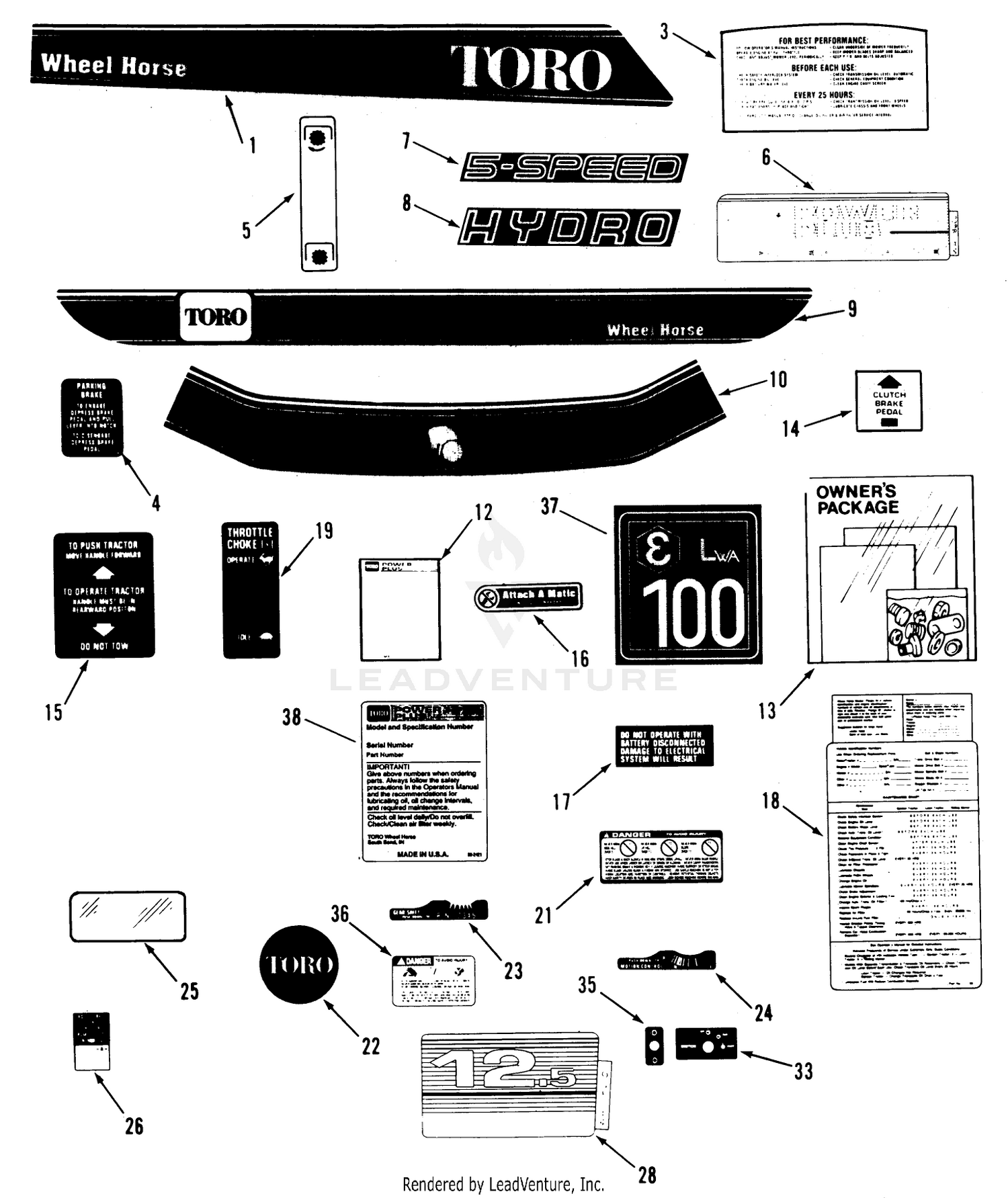 Decal  Miscellaneous Parts Assembly
