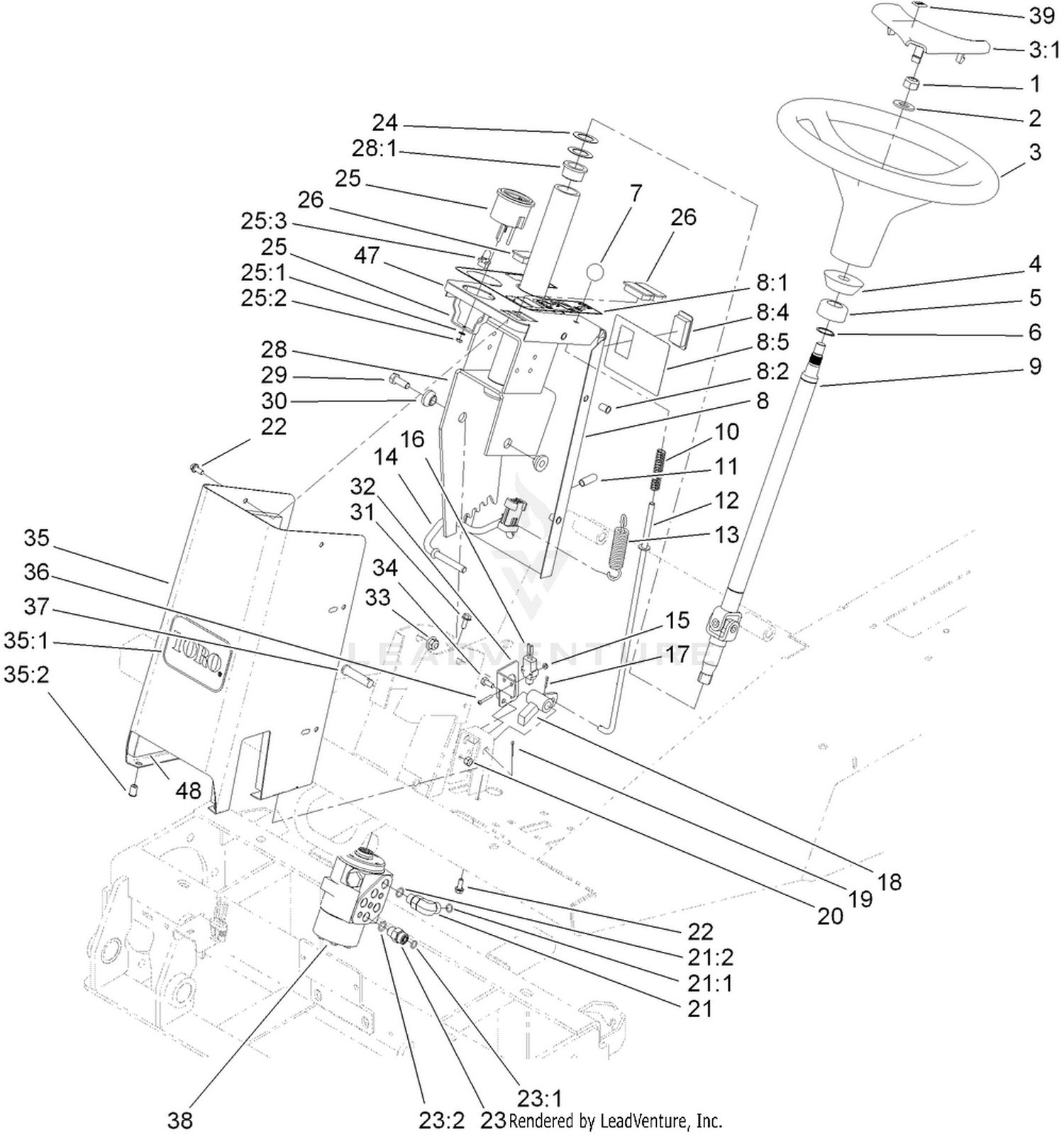 Steering Tower Assembly