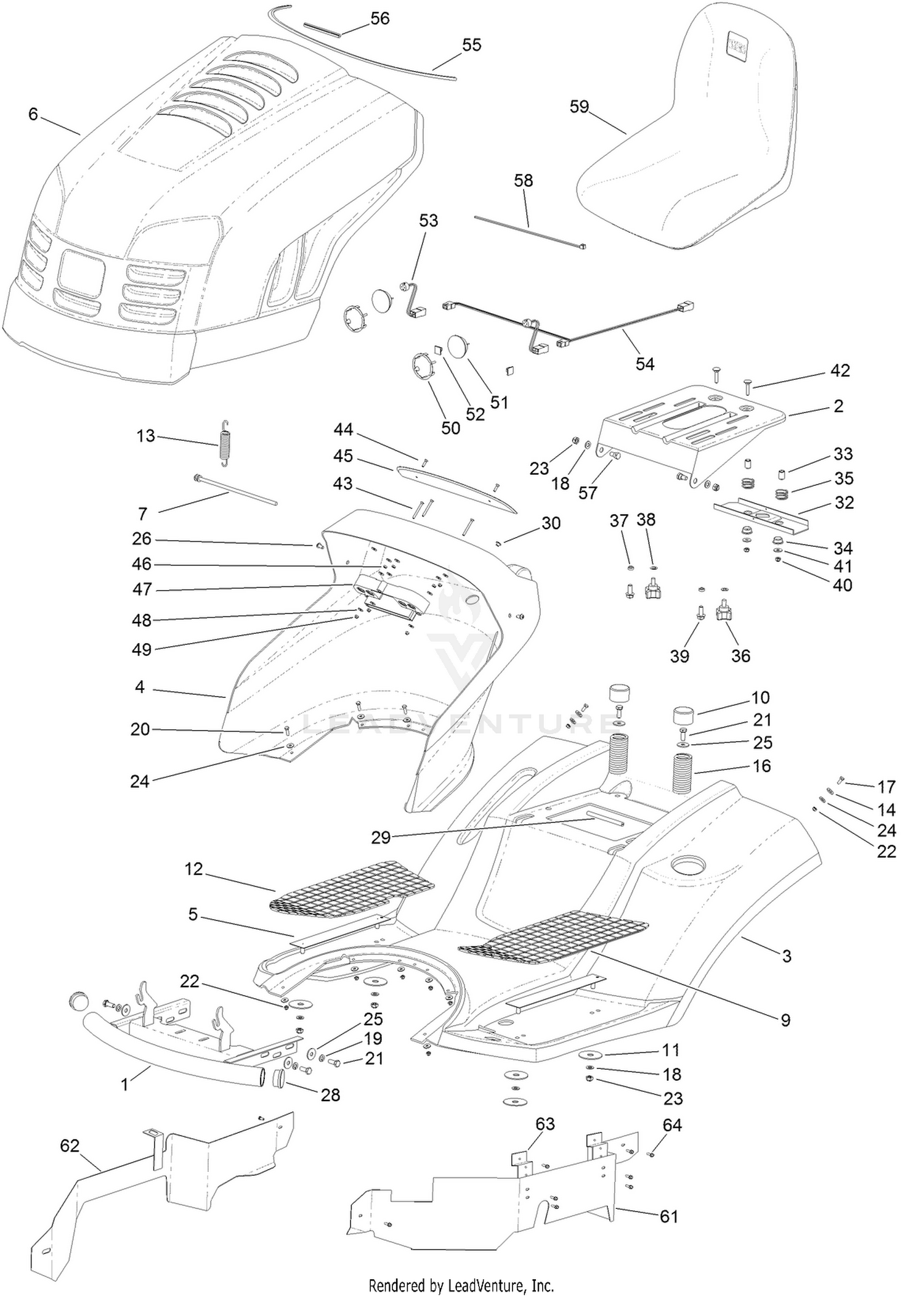 Body and Hood Assembly