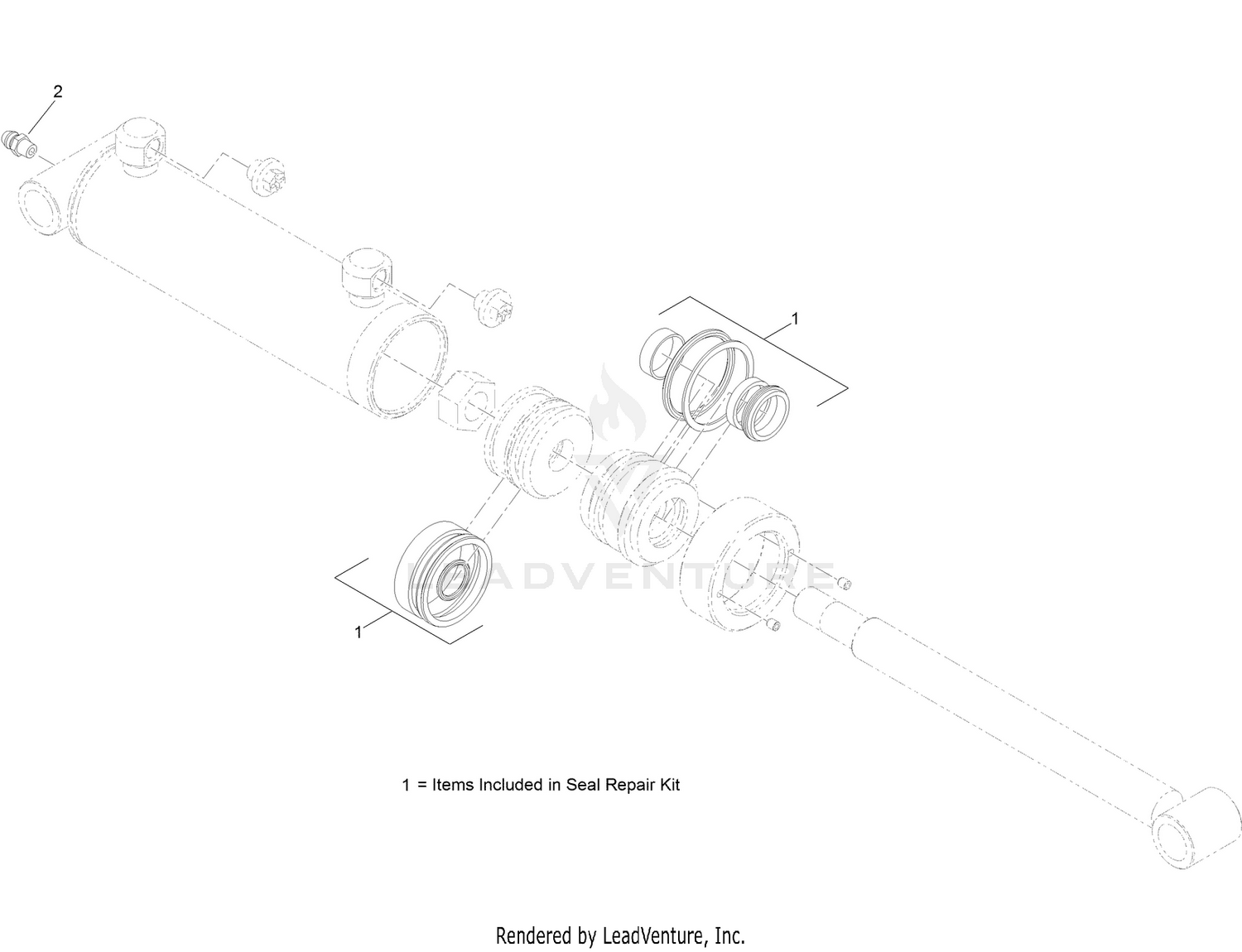 Hydraulic Cylinder Assembly No. 133-7622
