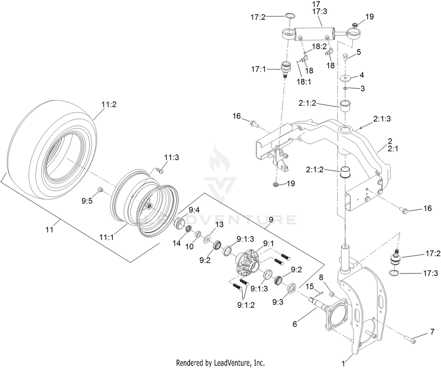 Rear Caster Assembly