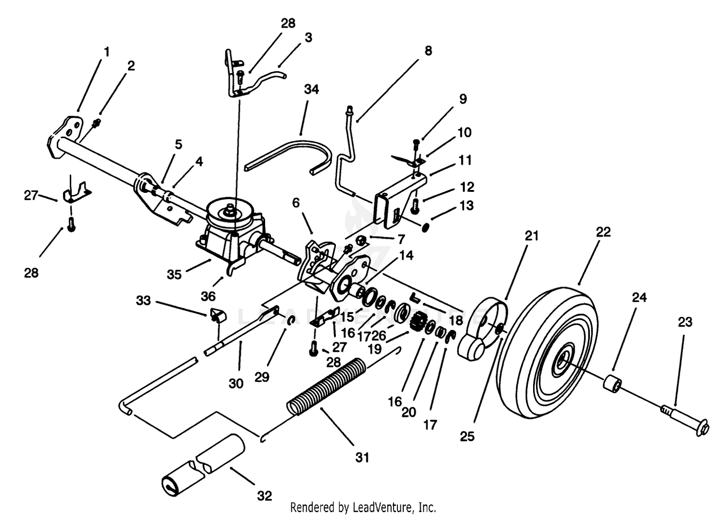 S.p. Rear Axle Assembly