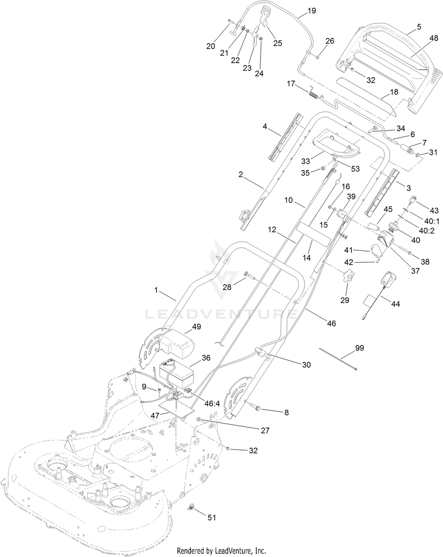 Handle and Electrical Assembly