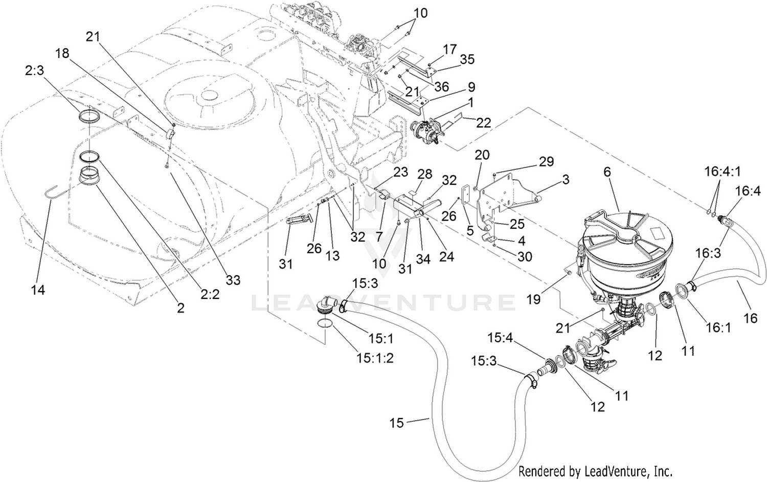 Eductor Mounting Assembly