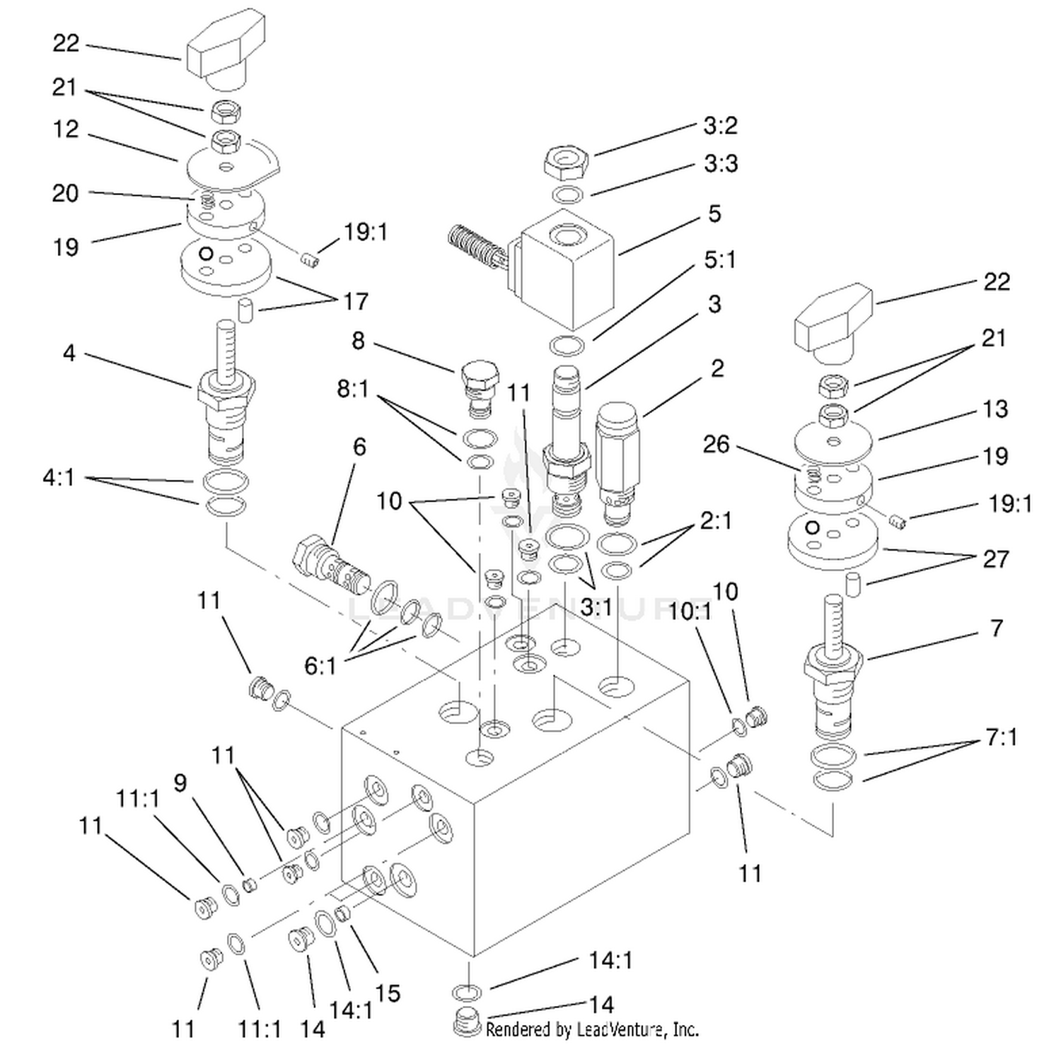 Hydraulic Manifold Assembly No. 95-8675