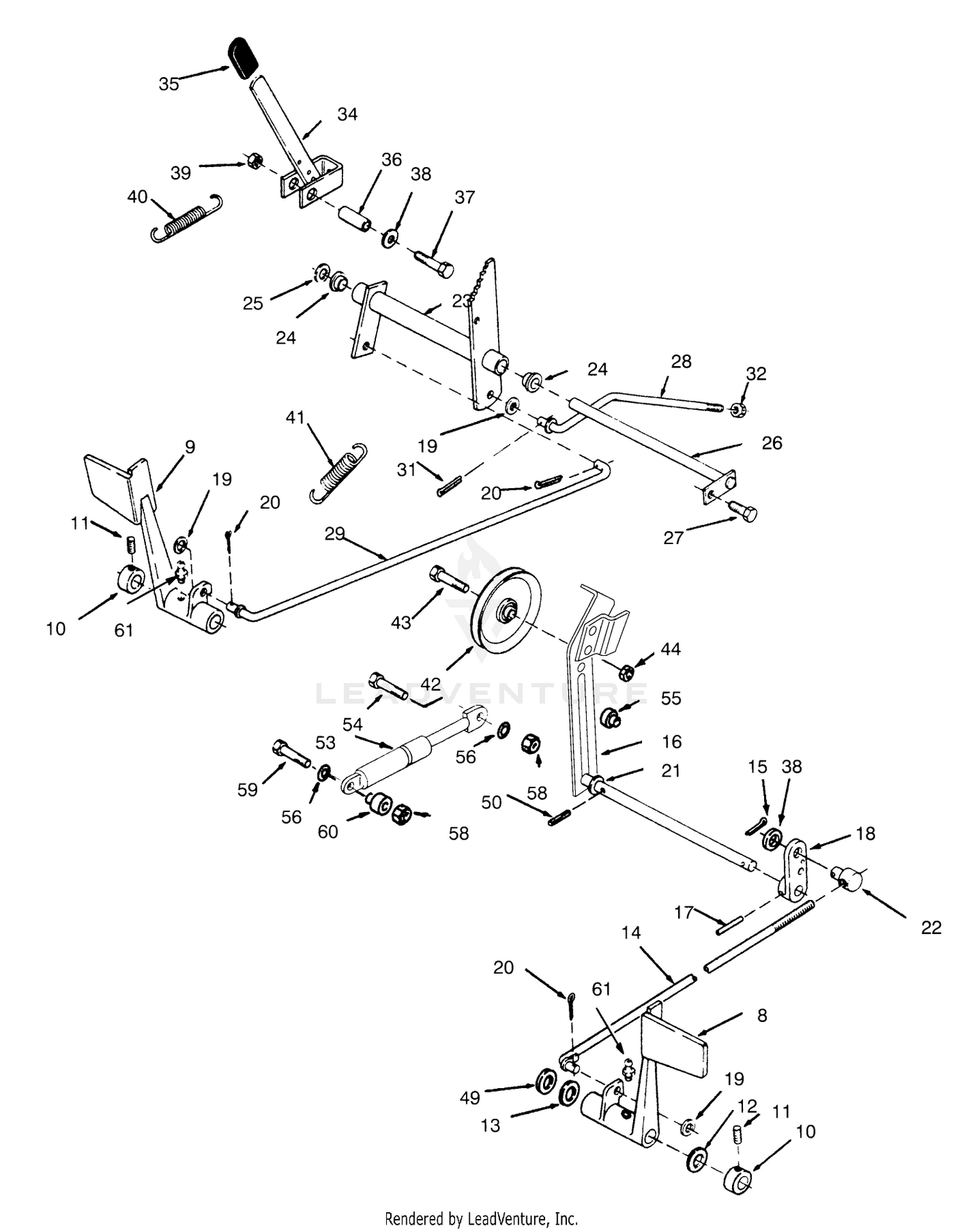 Clutch, Brake And Speed Control Linkage
