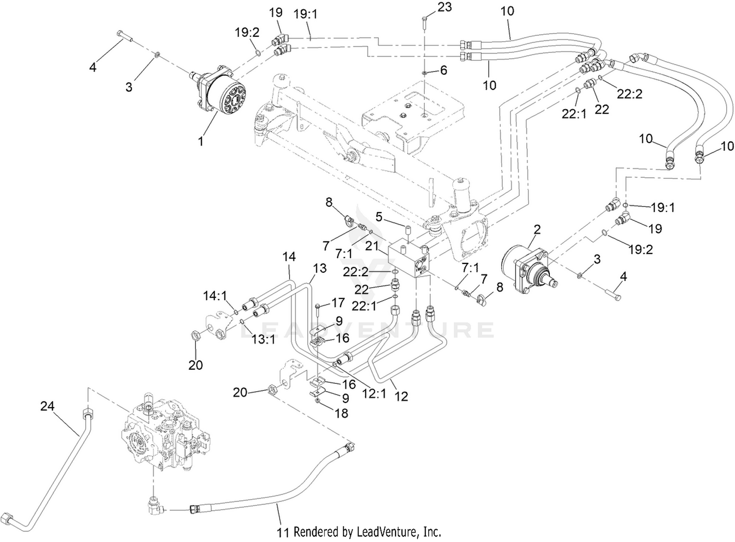 Rear Traction Hydraulic Circuit