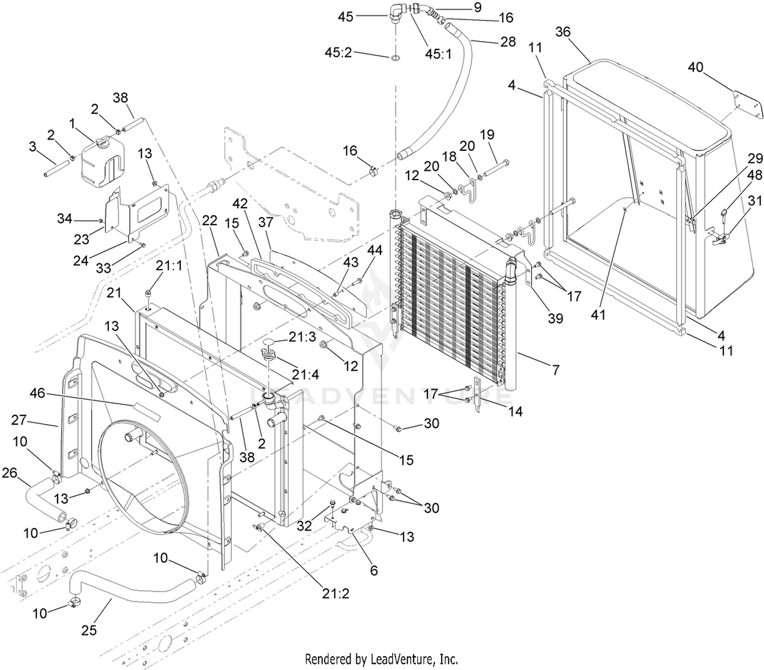 Radiator and Hydraulic Cooler Assembly