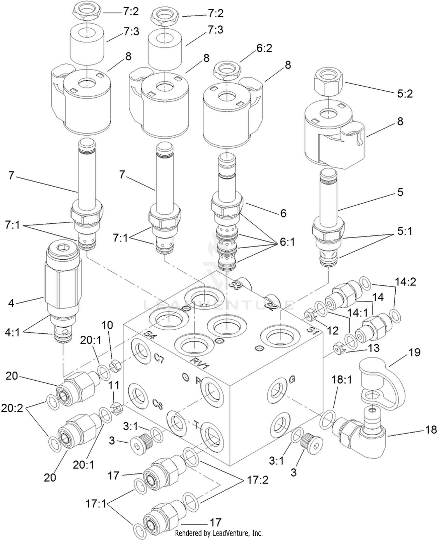 Lift Manifold Assembly No. 120-2057