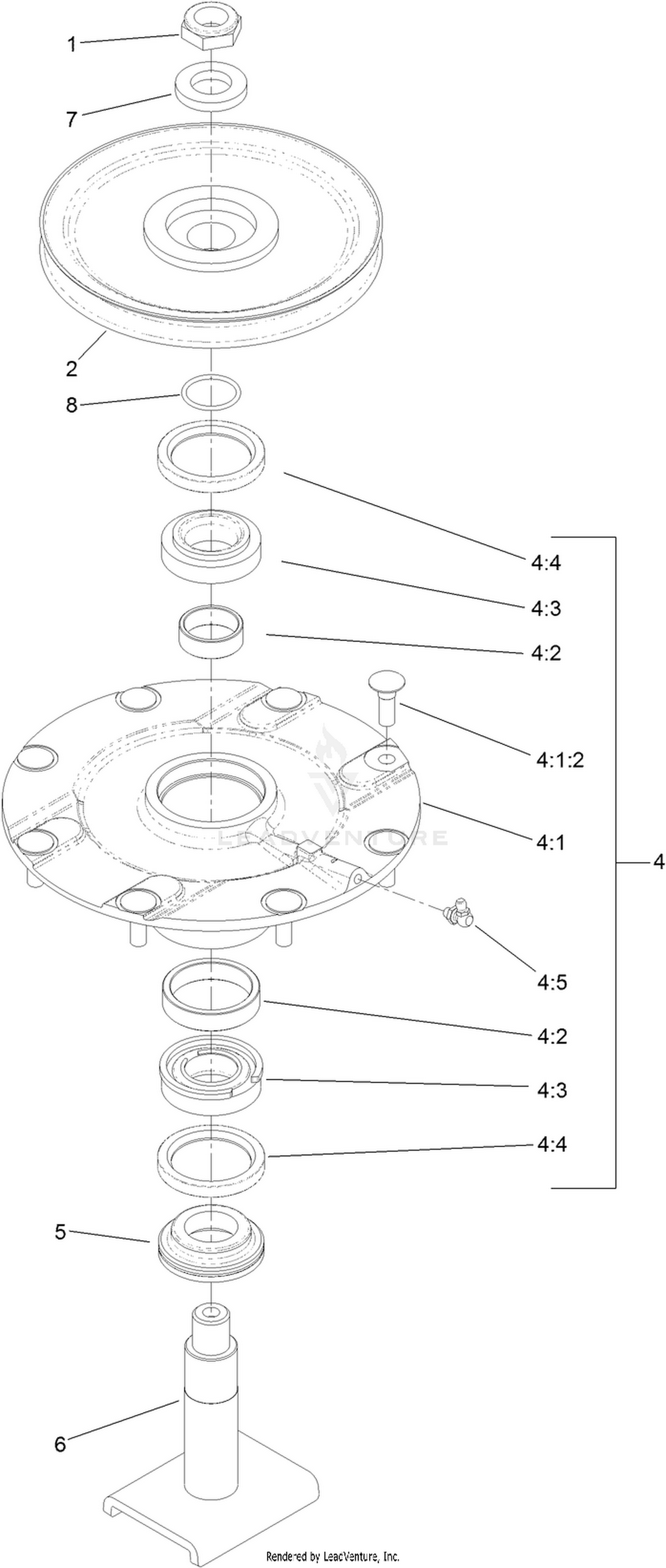 Low Driven Spindle Assembly No. 119-4776