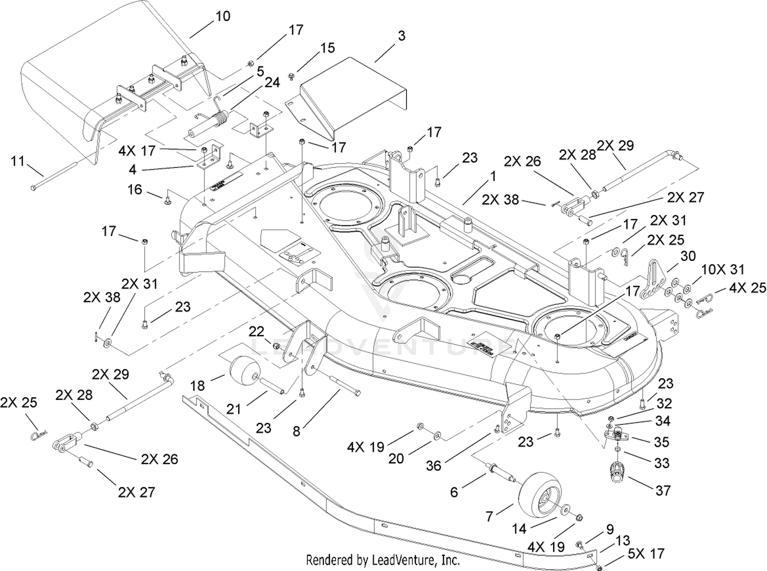 52in Deck Assembly