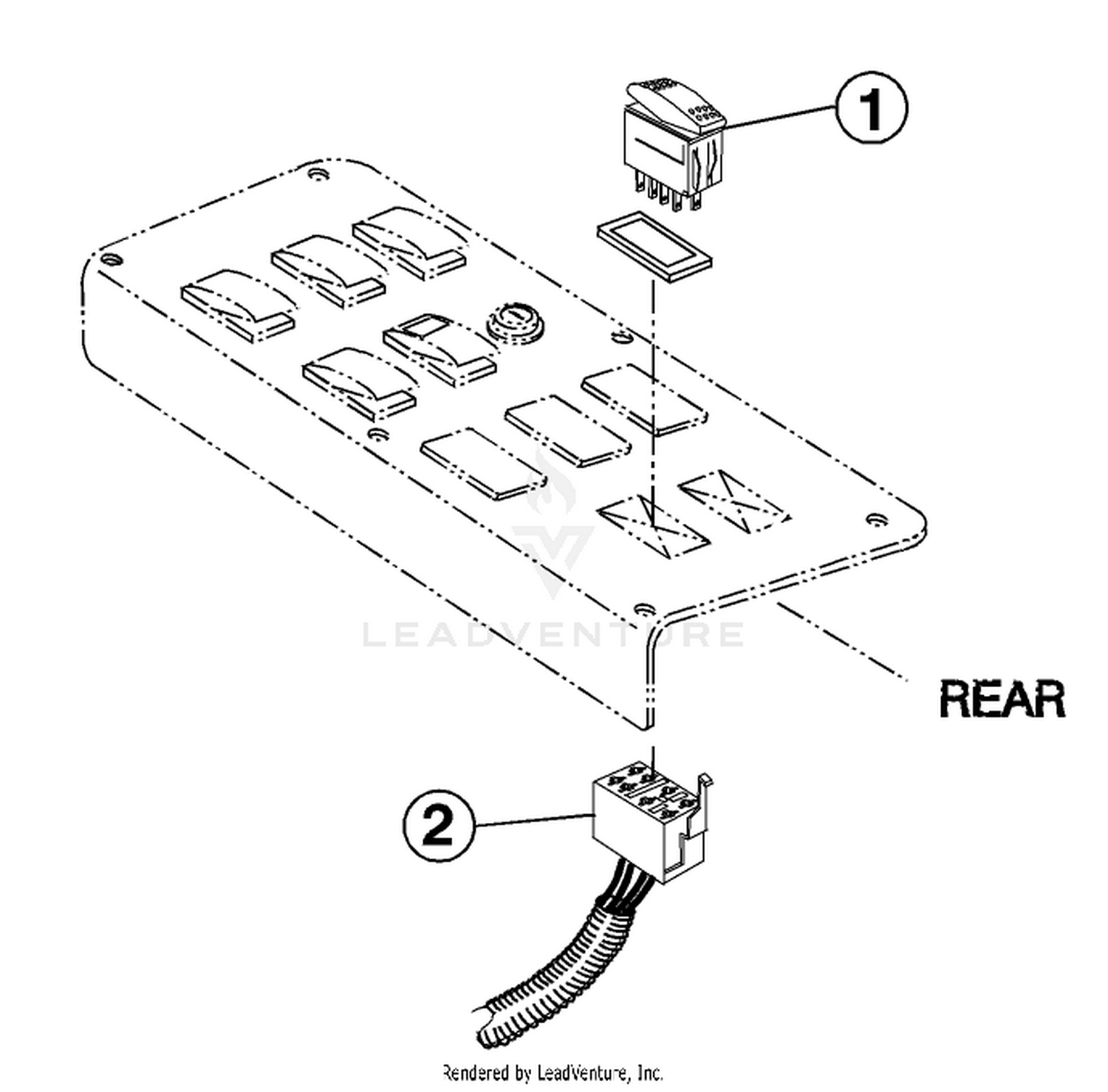 MULTI PRO? 1250 SWITCH ASSEMBLY