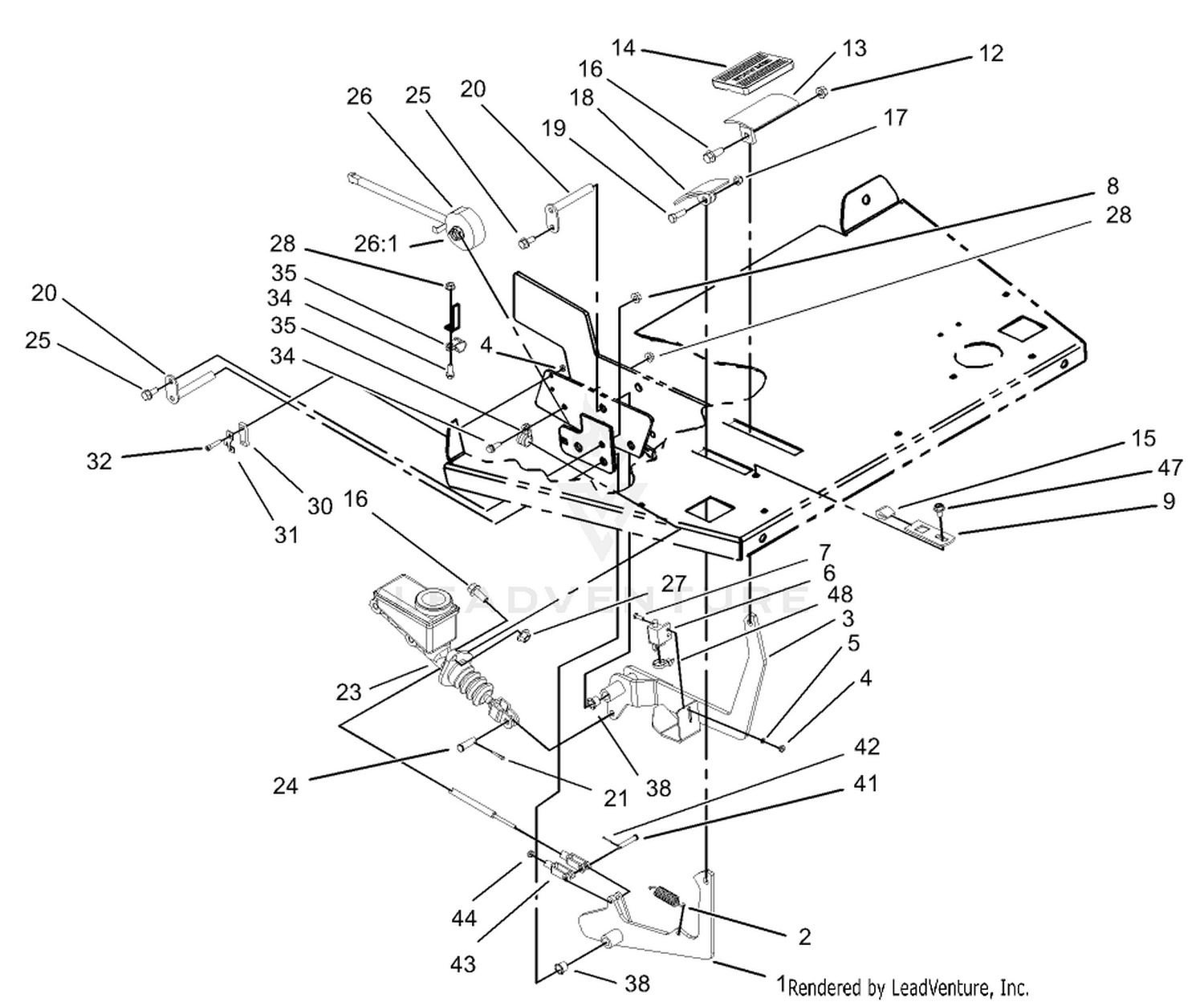 Brake and Accelerator Pedal Assembly