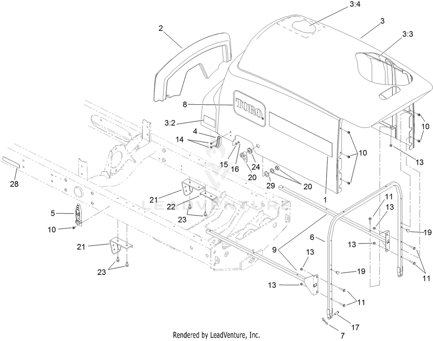 Hood and Body Panel Assembly