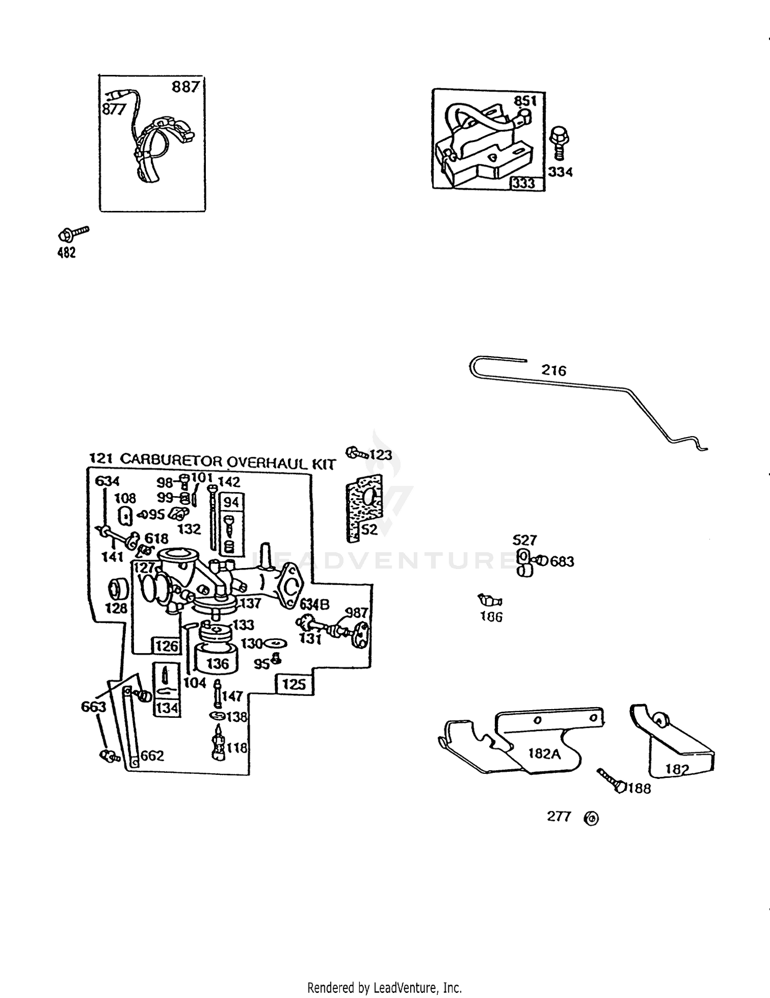 Briggs  Stratton Model No. 256707-01 30-01