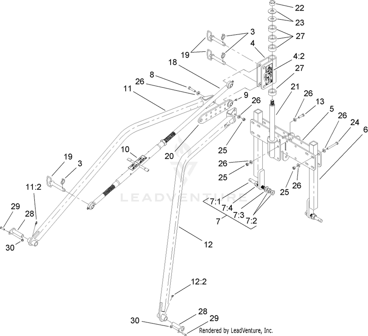One Pass Hitch Assembly