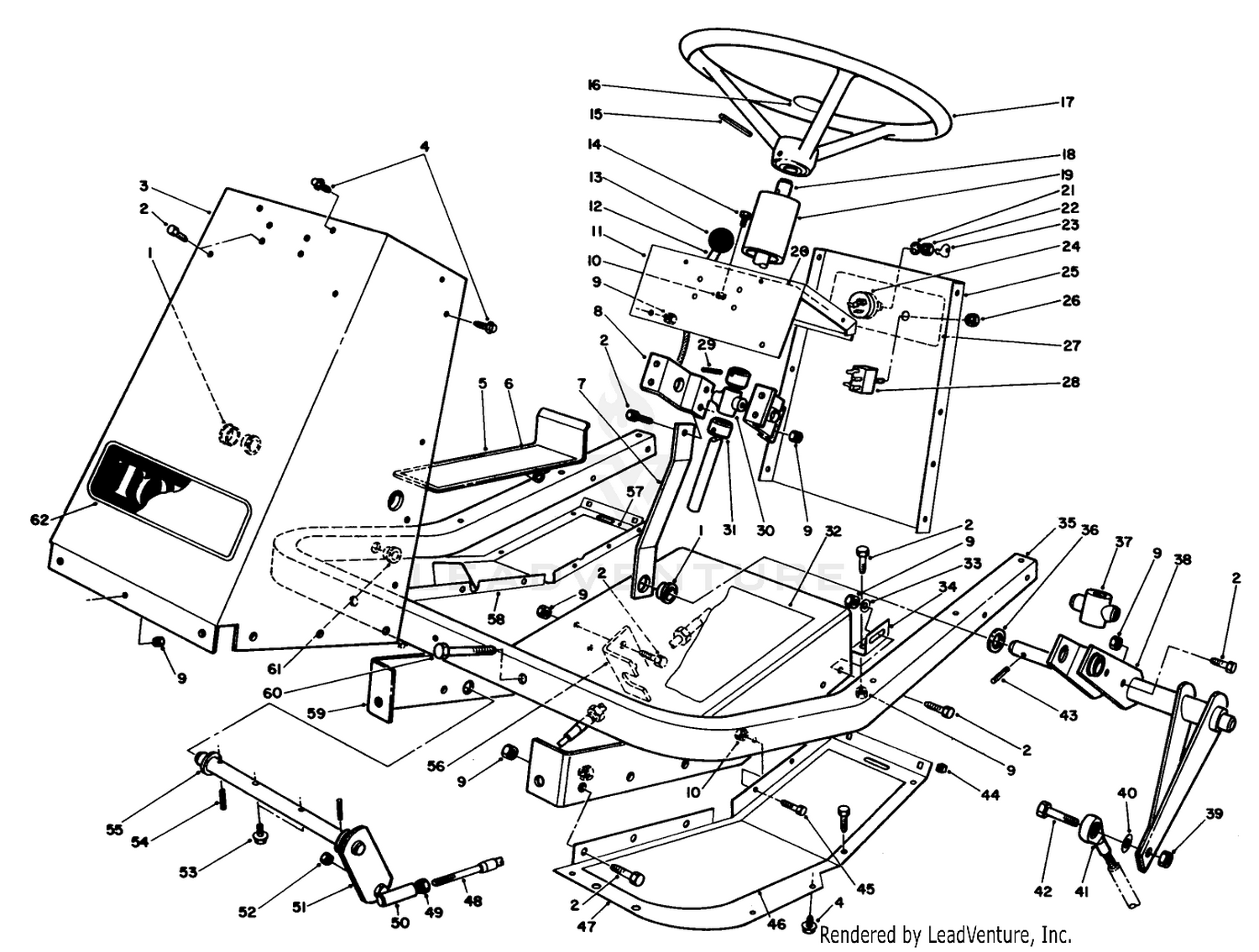 Frame  Steering Assembly