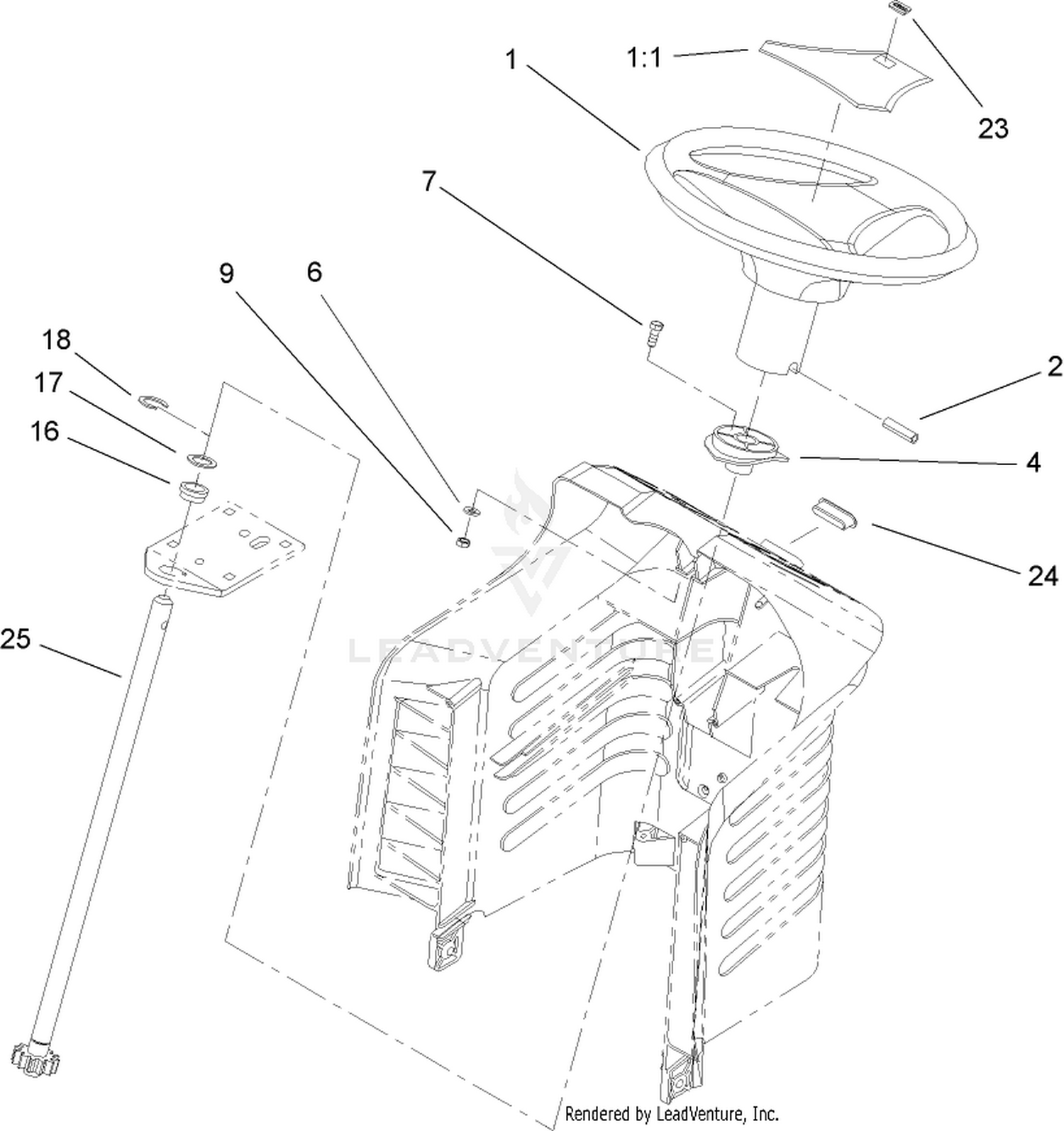 Fixed Steering Assembly