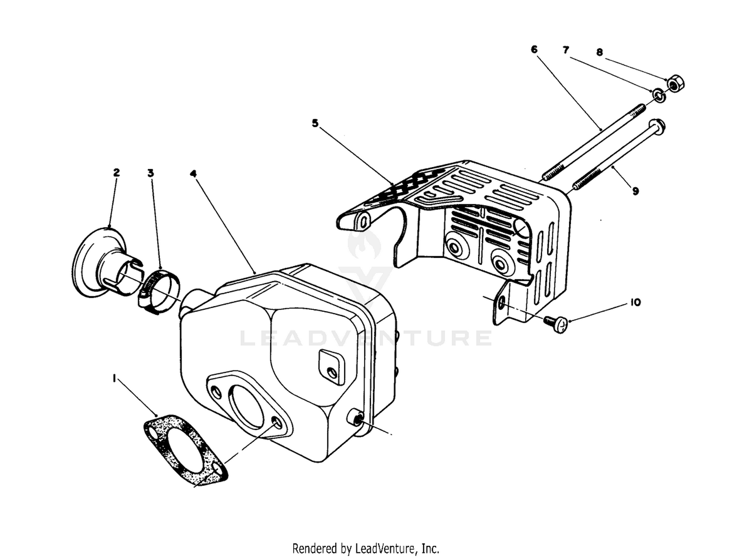 Muffler Assembly (model No. 47pg6  47pg7)