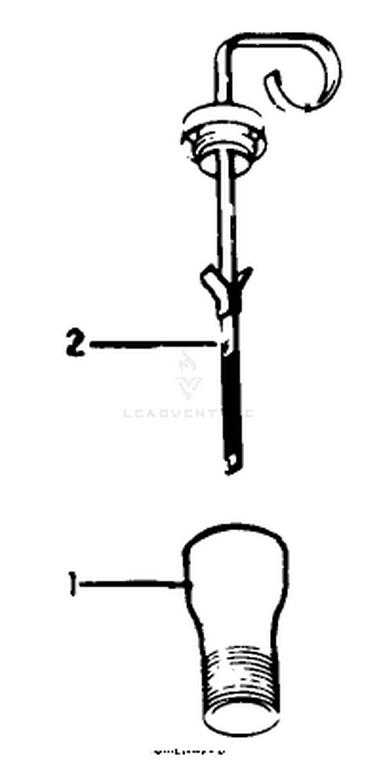 Dipstick-Engine Assembly-Kohler Model No. K-321s Spec. No. 60407 (cont.)