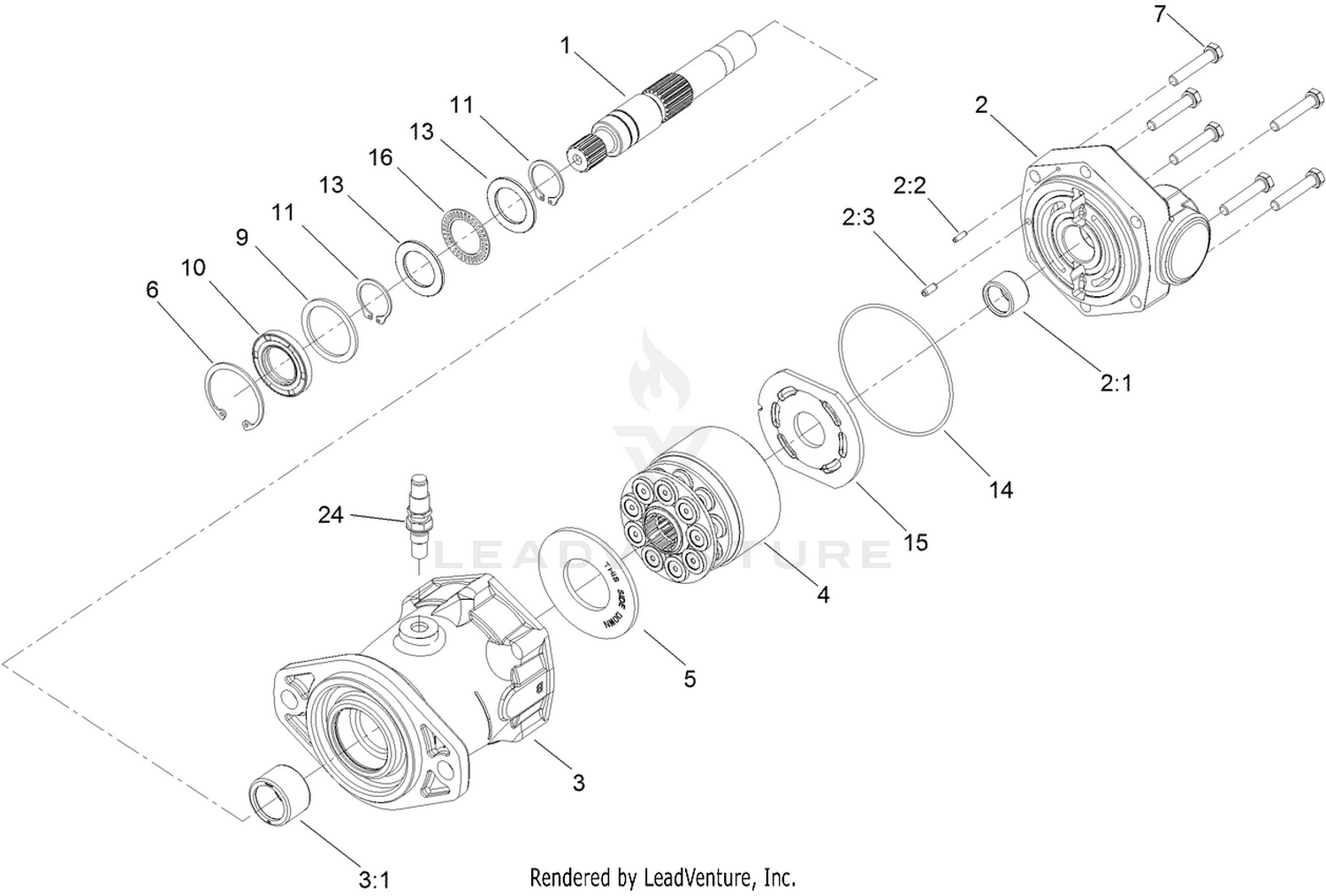 Hydraulic Motor Assembly No. 136-2373