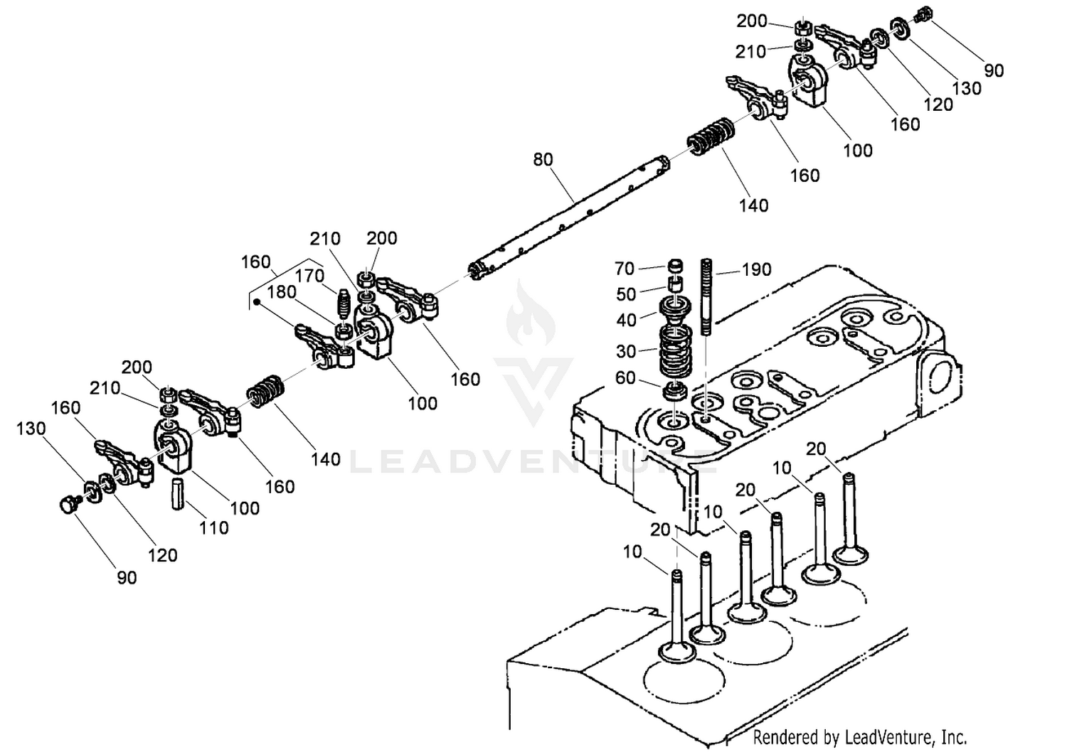 Valve and Rocker Arm Assembly