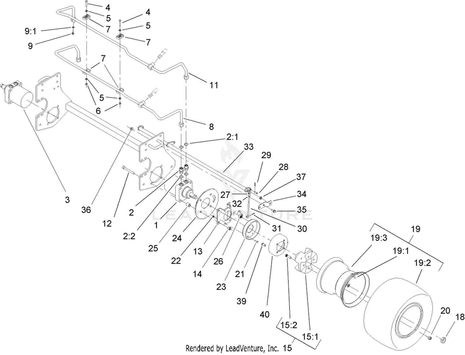 Front Wheel and Brake Assembly