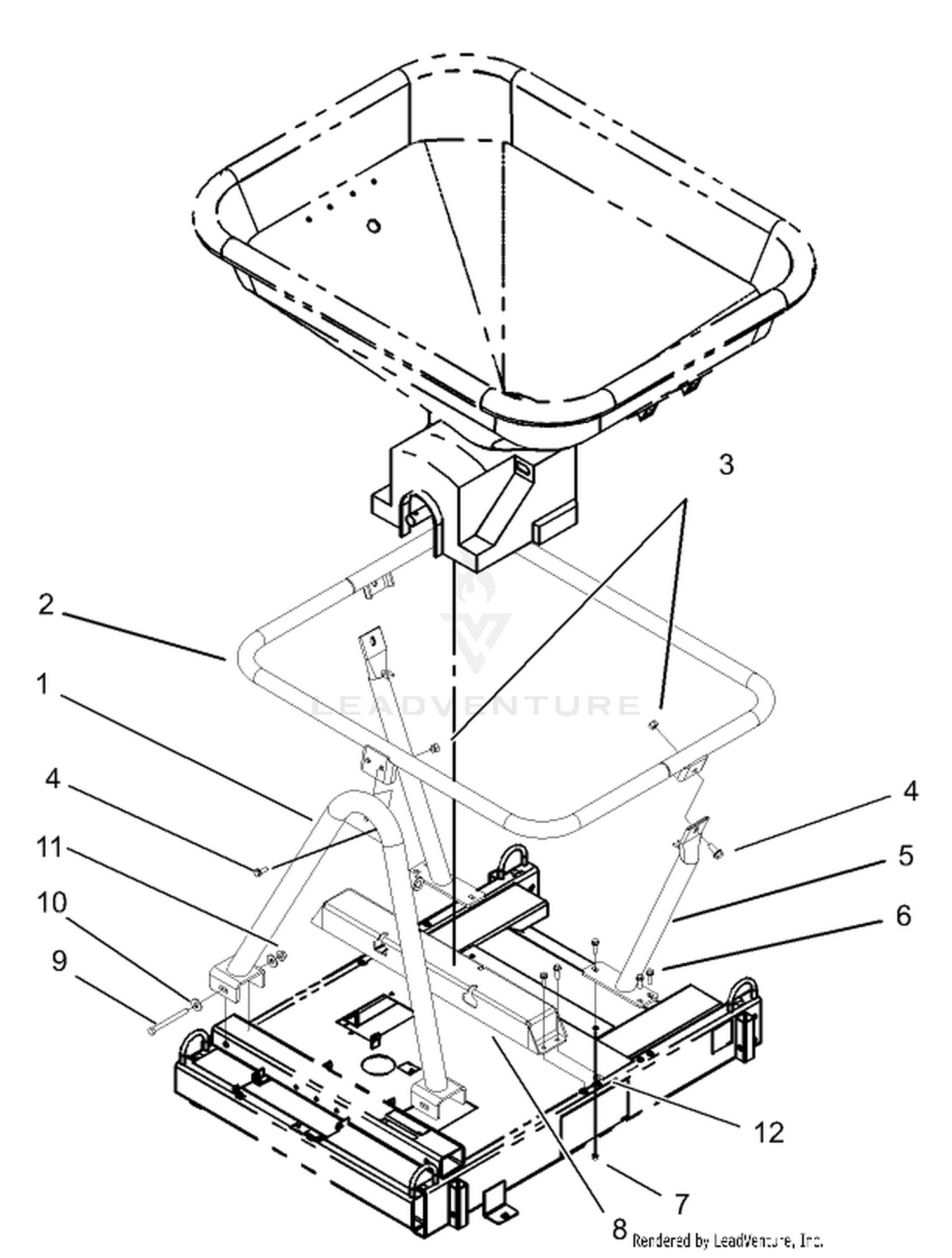 Hopper Support Assembly