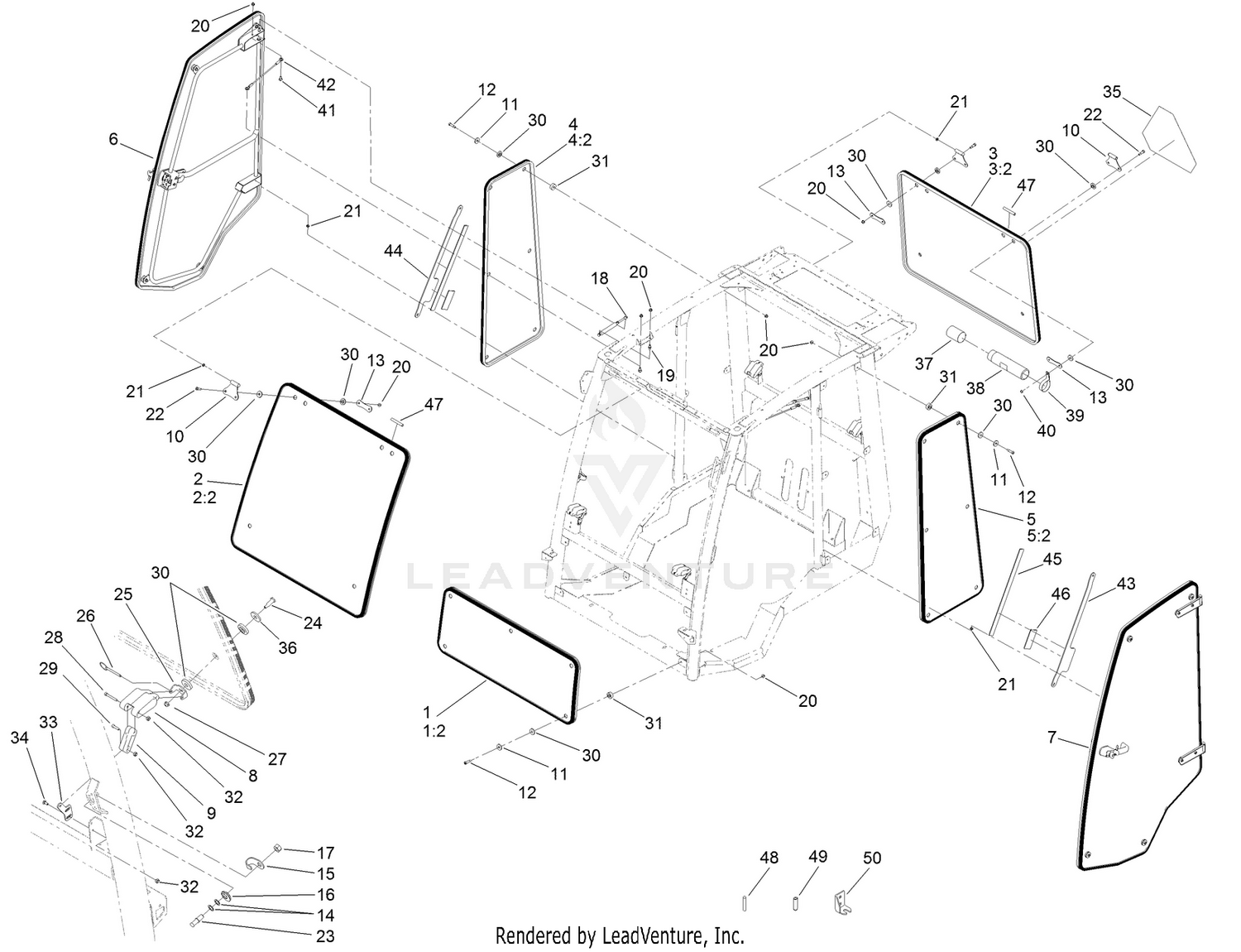 Window, Door and Striker Assembly