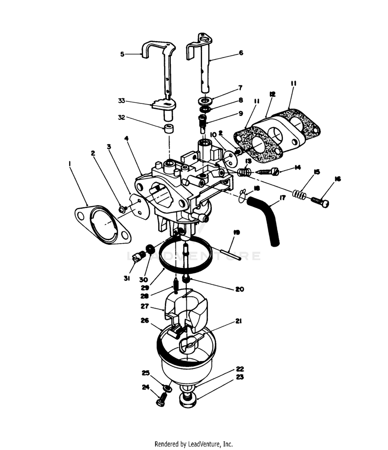 Carburetor Assembly (model No. Vmh7)