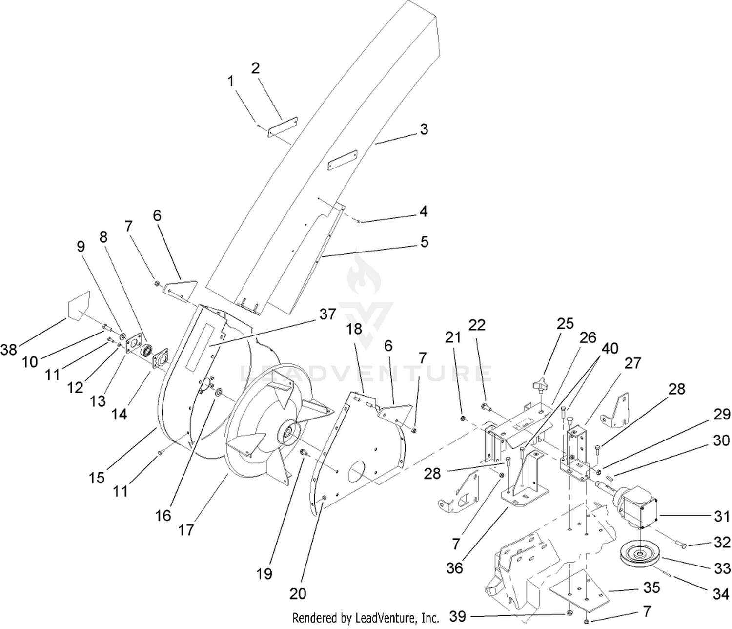 Blower Housing and Mount Assembly