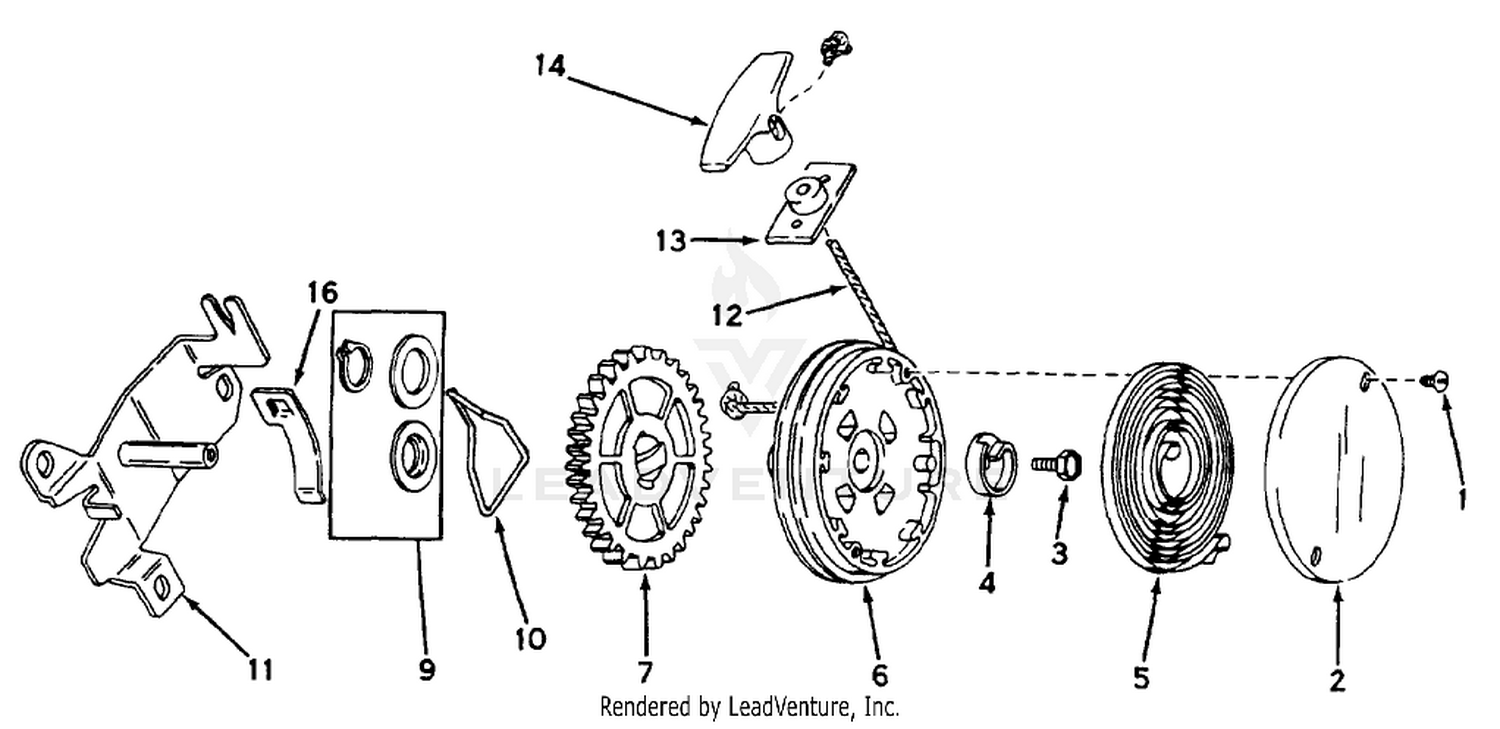 Rewind Starter No. 590450a