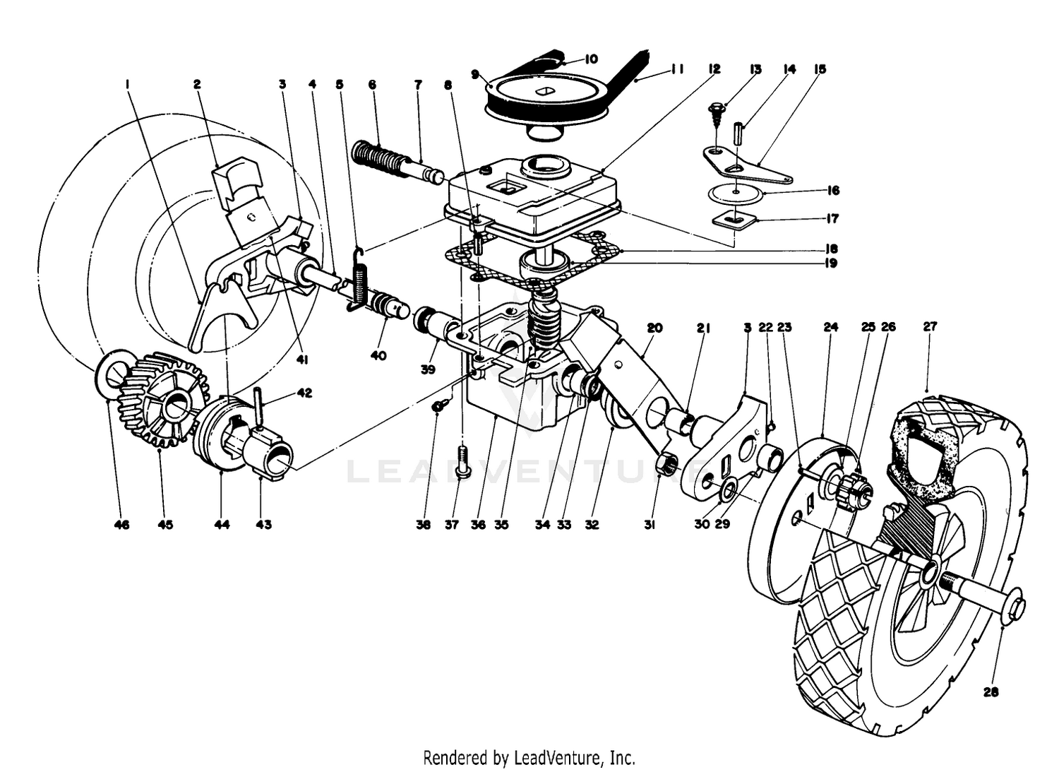 Gear Case Assembly Model 16297